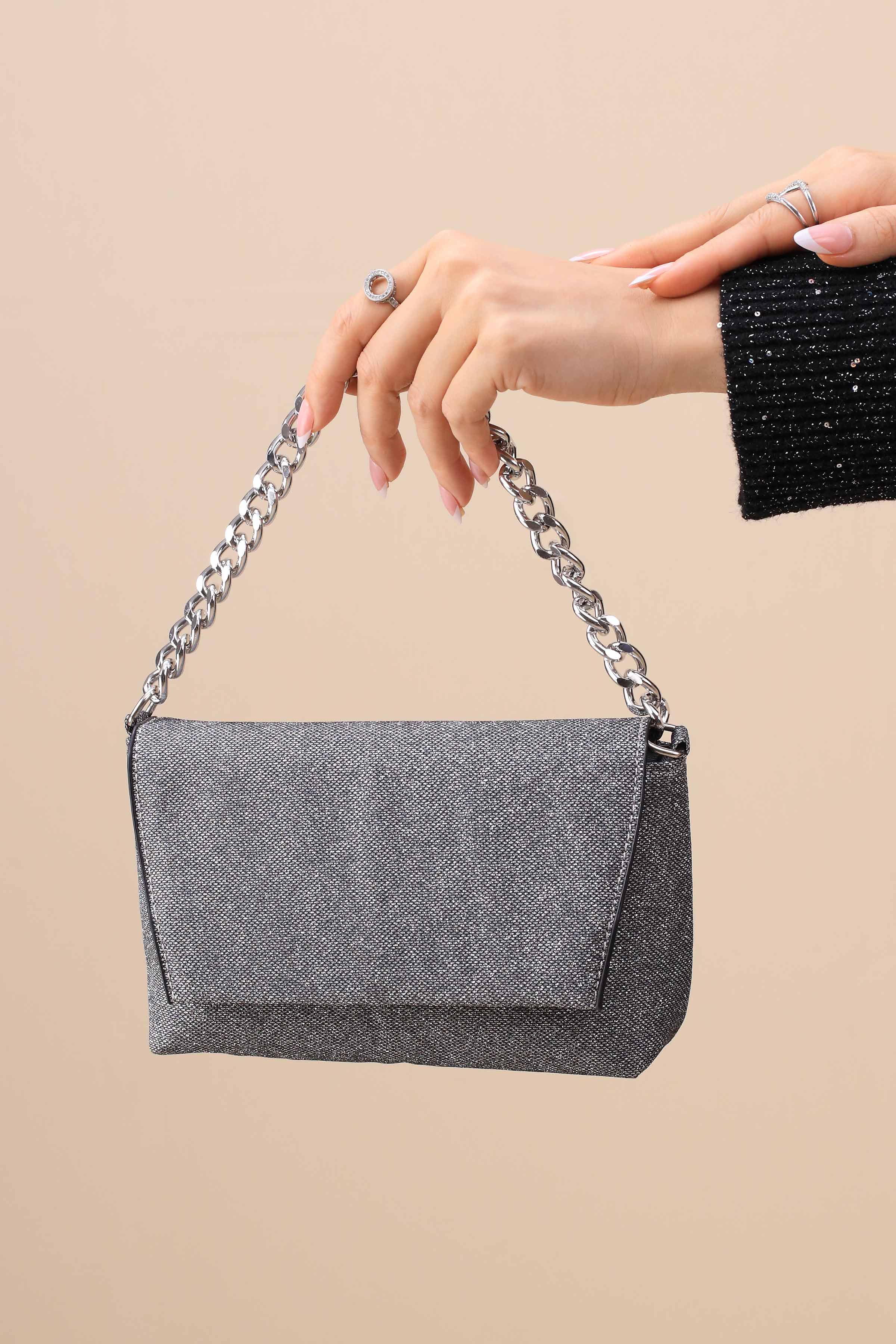 Dark Grey Clutch-445752121-for Women - Bag Winter Collection | Nishat | Shop Online
