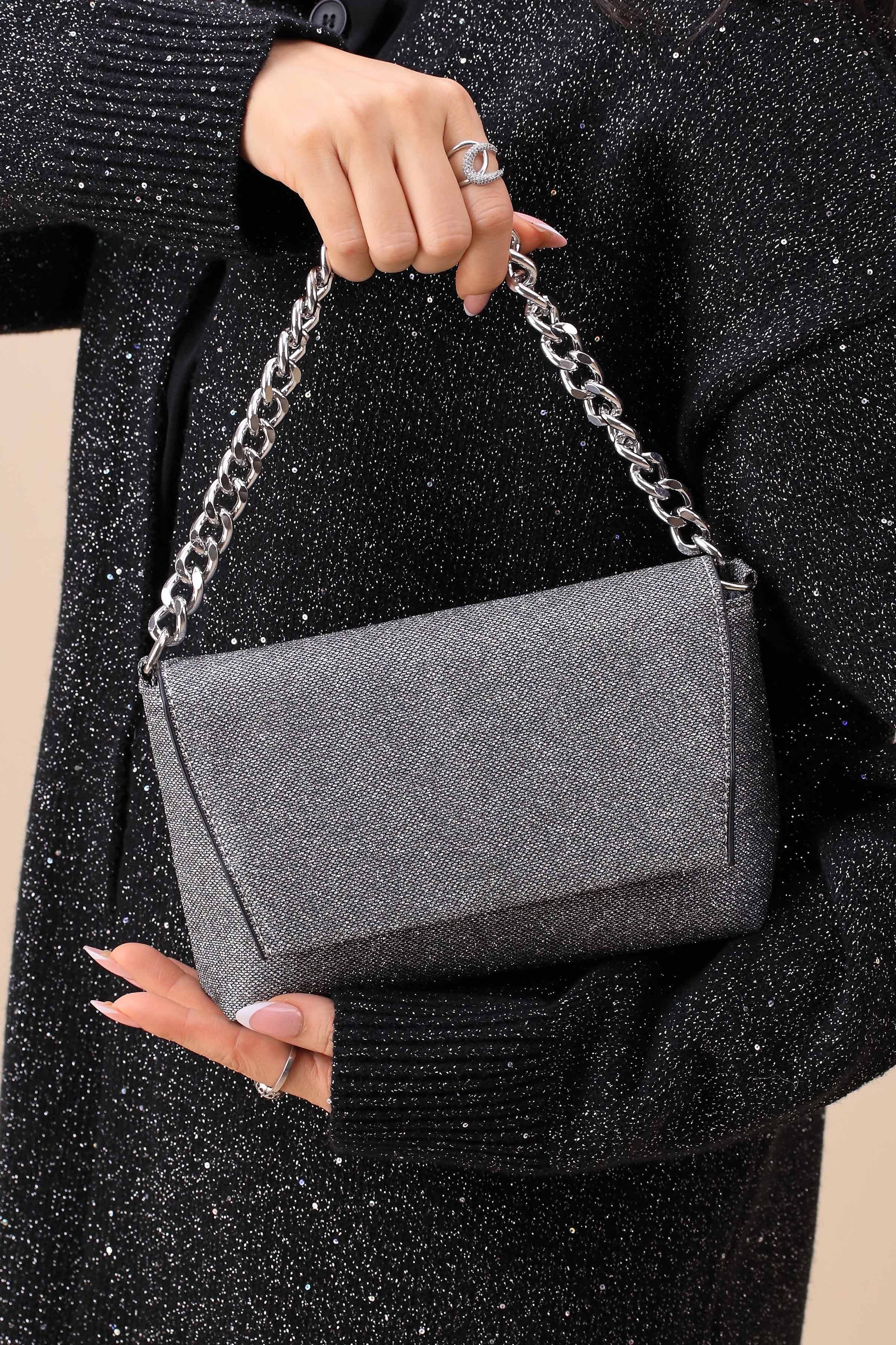 Dark Grey Clutch-445752121-for Women - Bag Winter Collection | Nishat | Shop Online