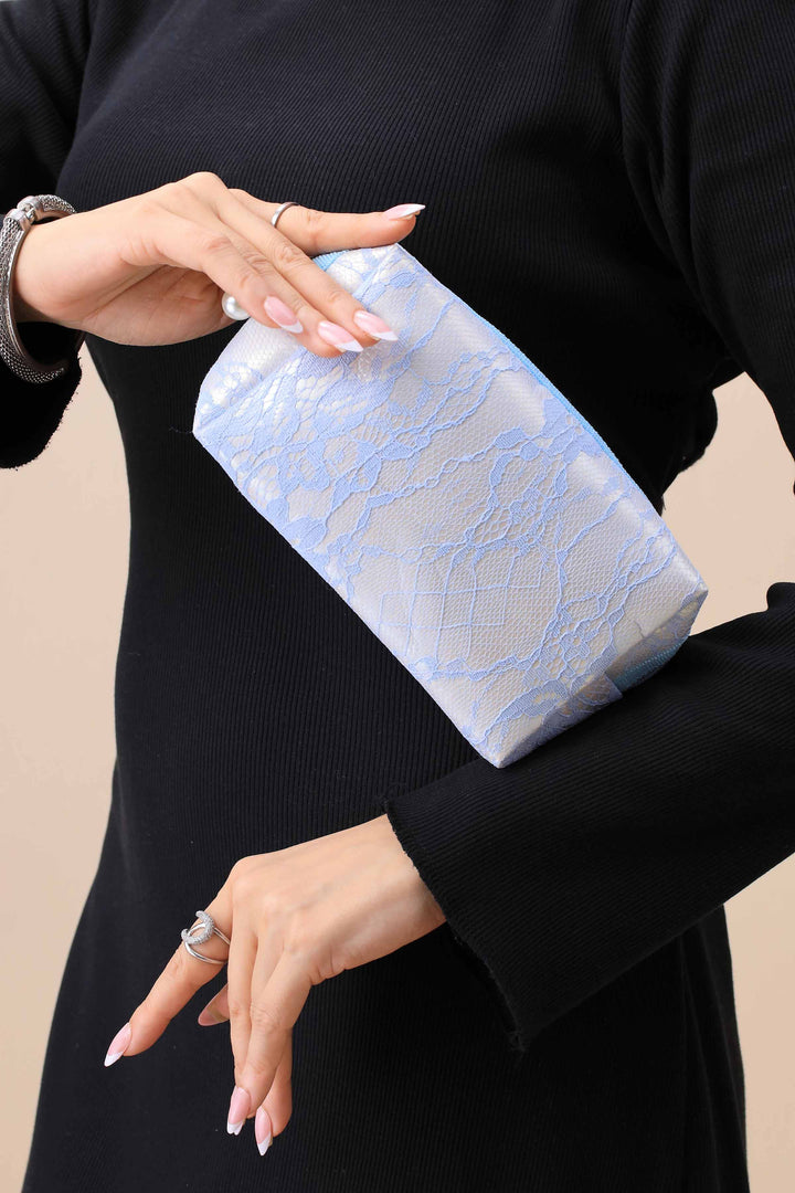 Light Blue Vanity Bag-445902108-for Women - Bag Winter Collection | Nishat | Shop Online