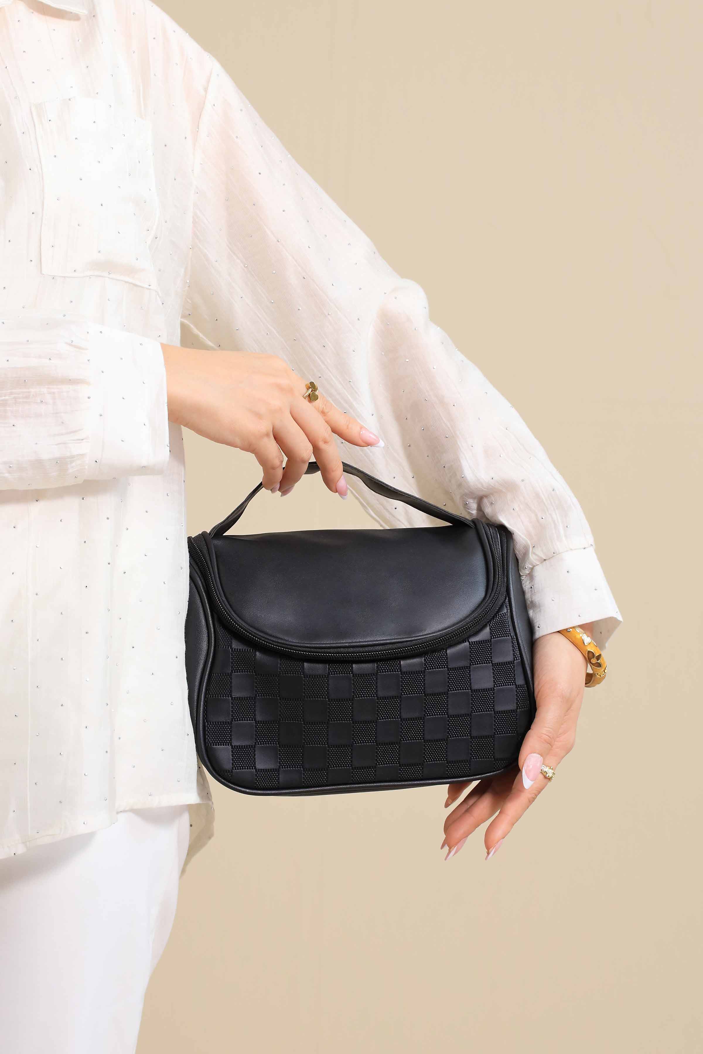 Black Vanity Bag-445912103 for Women - Bag Winter Collection | Nishat | Shop Online