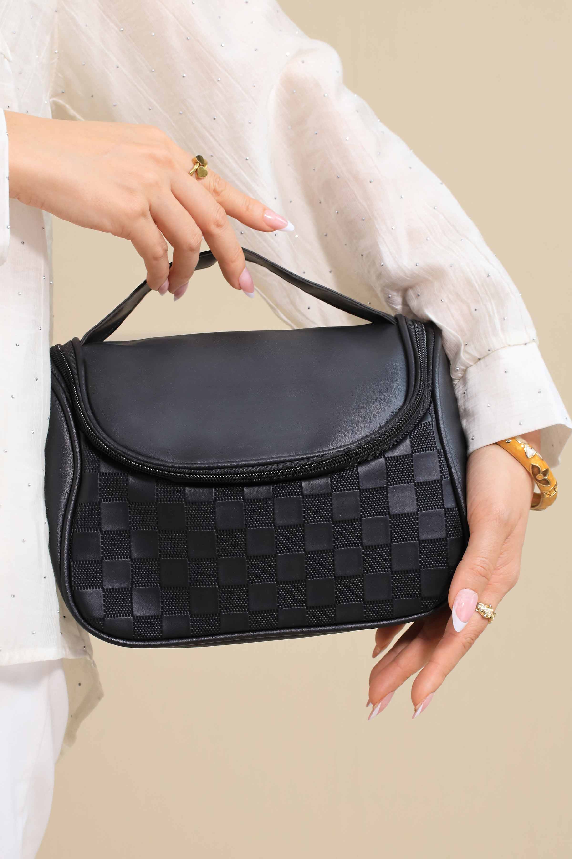 Black Vanity Bag-445912103 for Women - Bag Winter Collection | Nishat | Shop Online