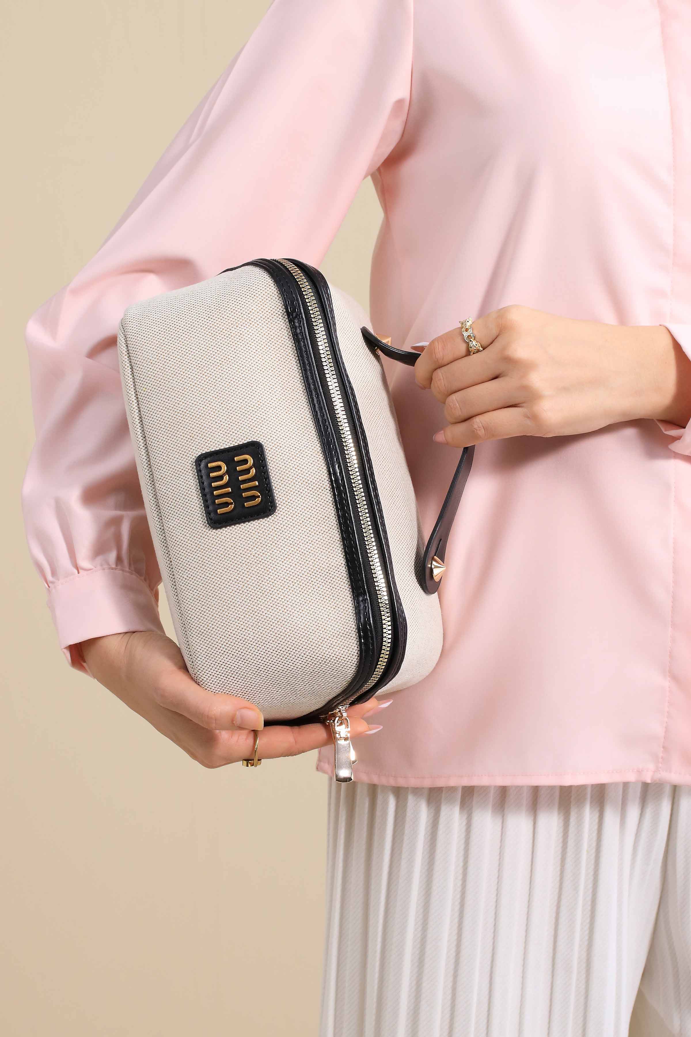 Black Vanity Bag-445942103 for Women - Bag Winter Collection | Nishat | Shop Online