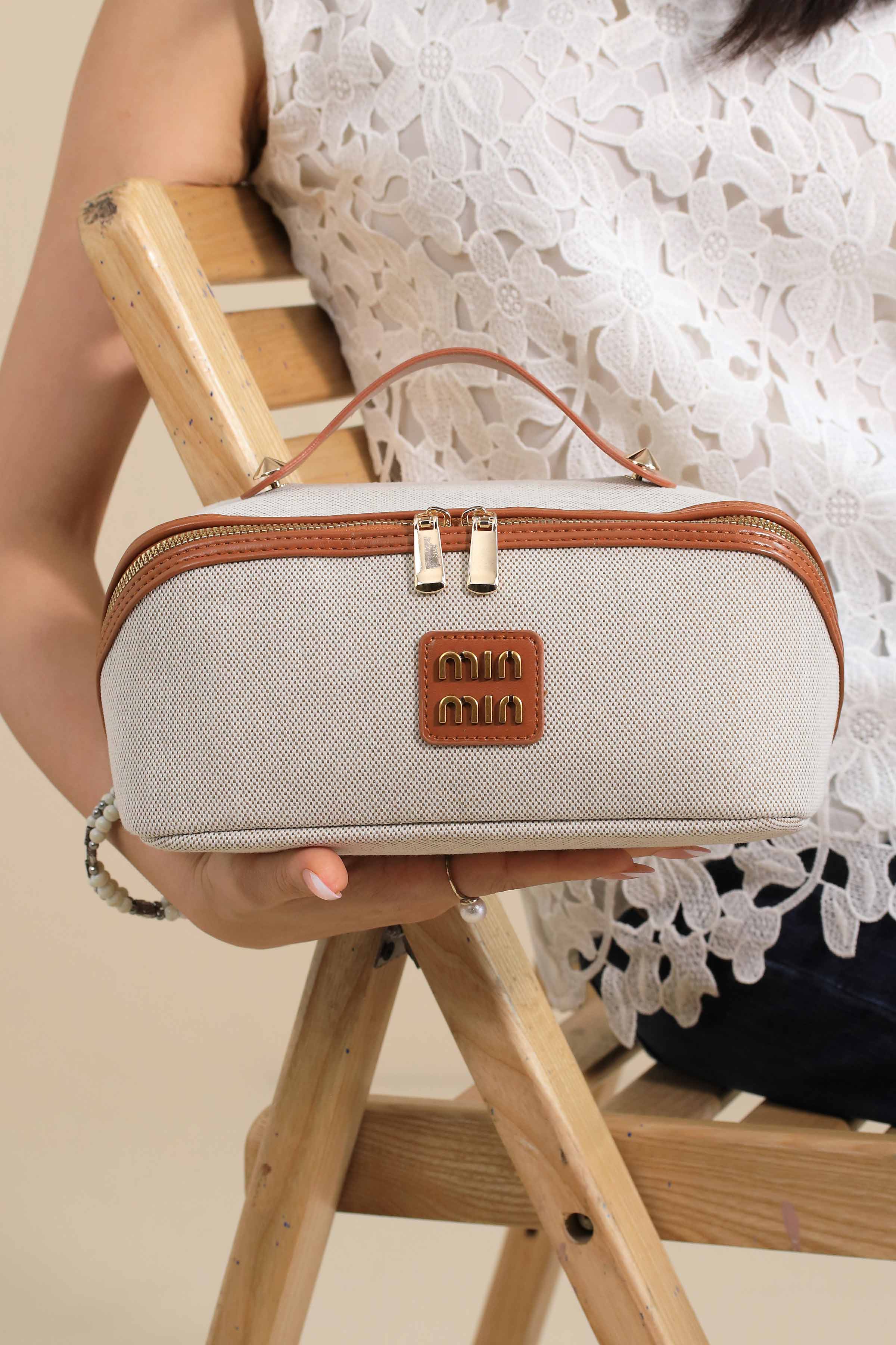 Brown Vanity Bag-445942113 for Women - Bag Winter Collection | Nishat | Shop Online