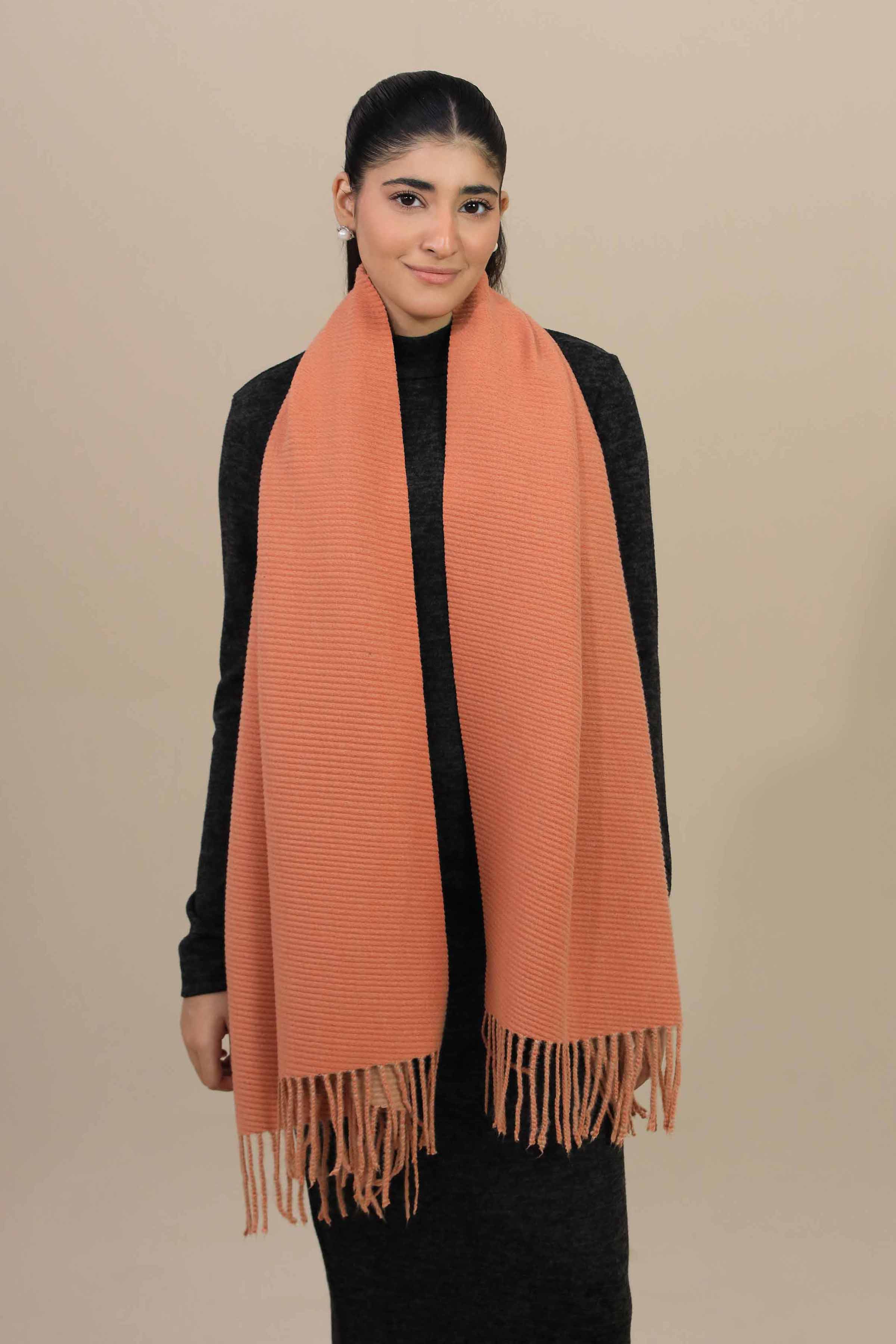 Orange Women Shawl-446042106