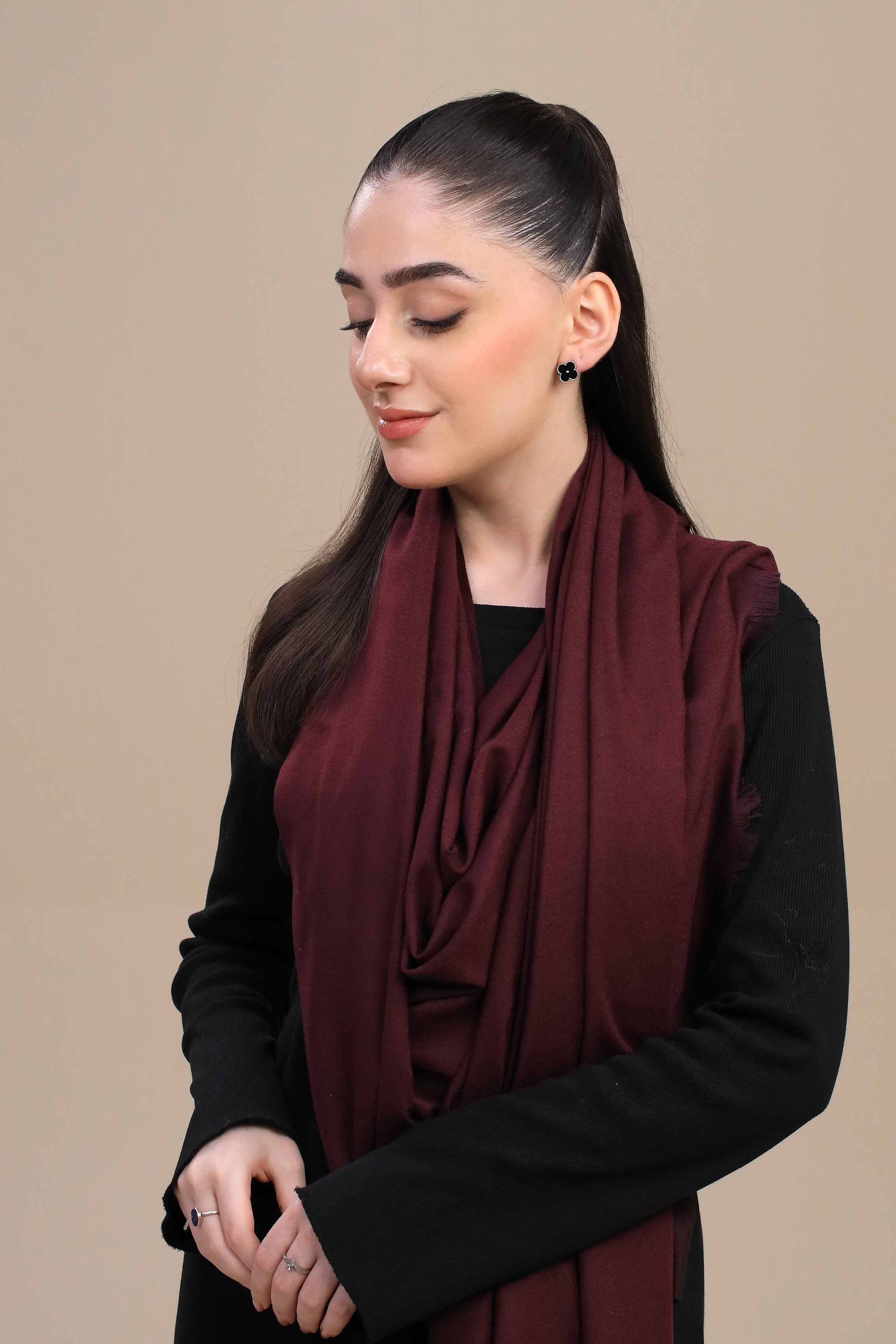 Maroon Women Shawl-446122122 for Women – Winter Women Shawl Collection | Nishat | Shop Online