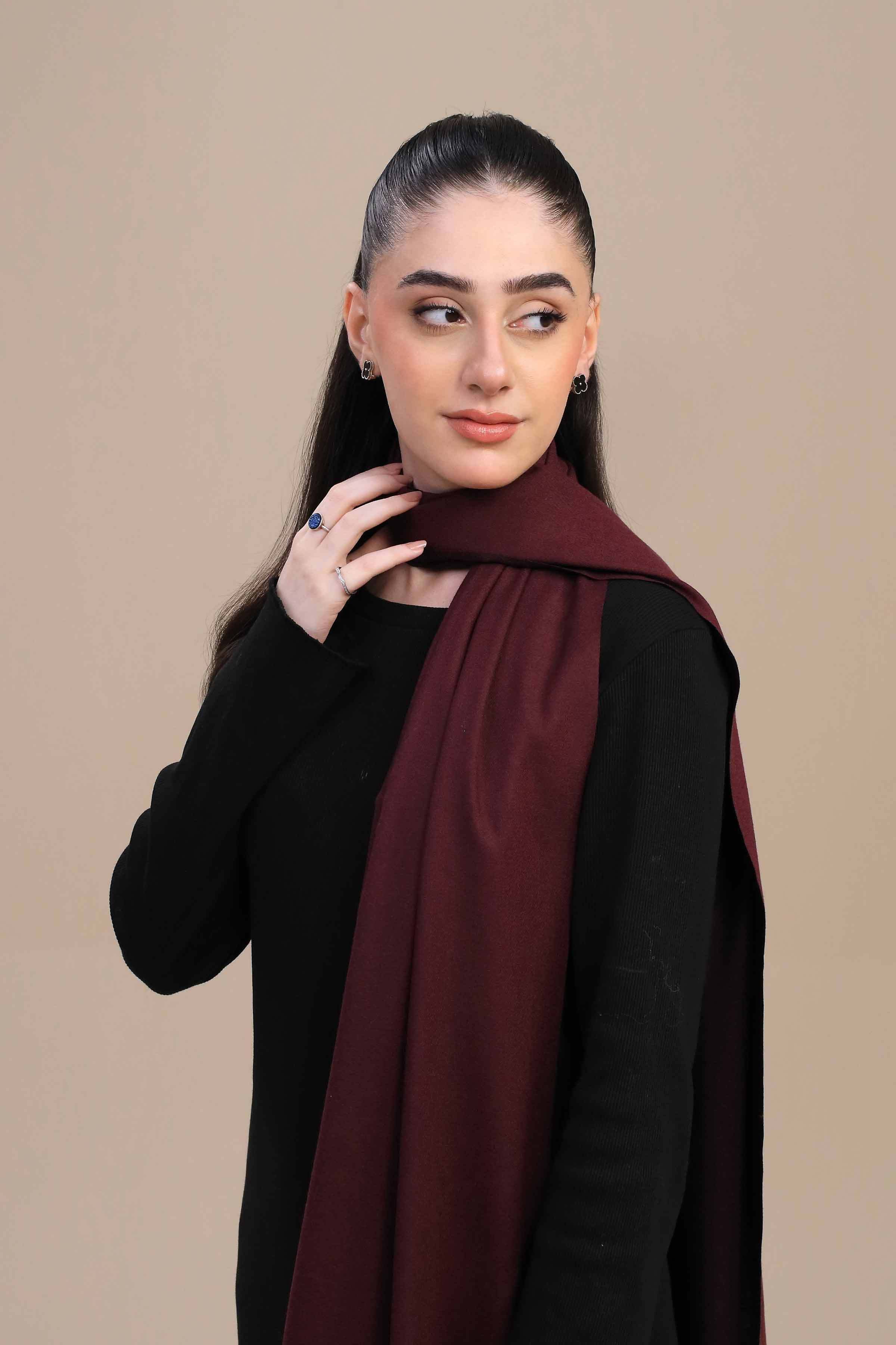 Maroon Women Shawl-446122122 for Women – Winter Women Shawl Collection | Nishat | Shop Online