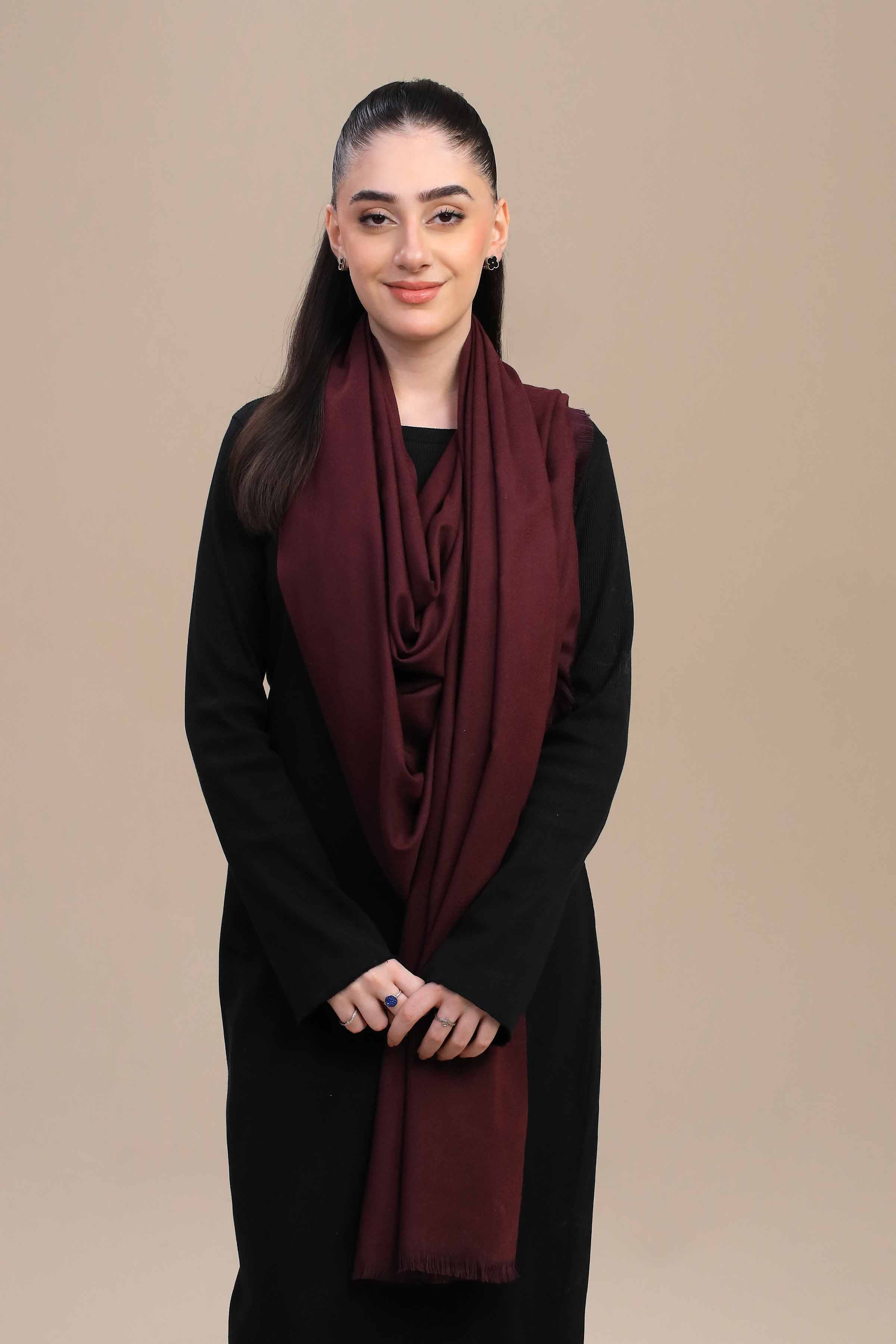 Maroon Women Shawl-446122122 for Women – Winter Women Shawl Collection | Nishat | Shop Online
