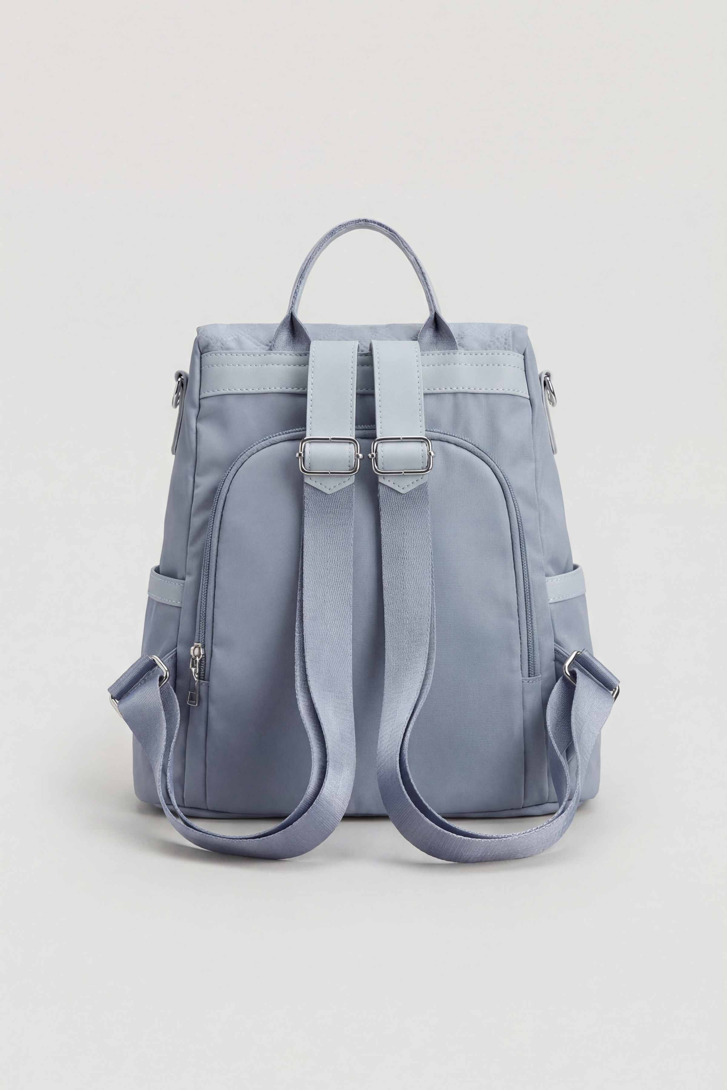 Grey Blue Back Pack-446222111