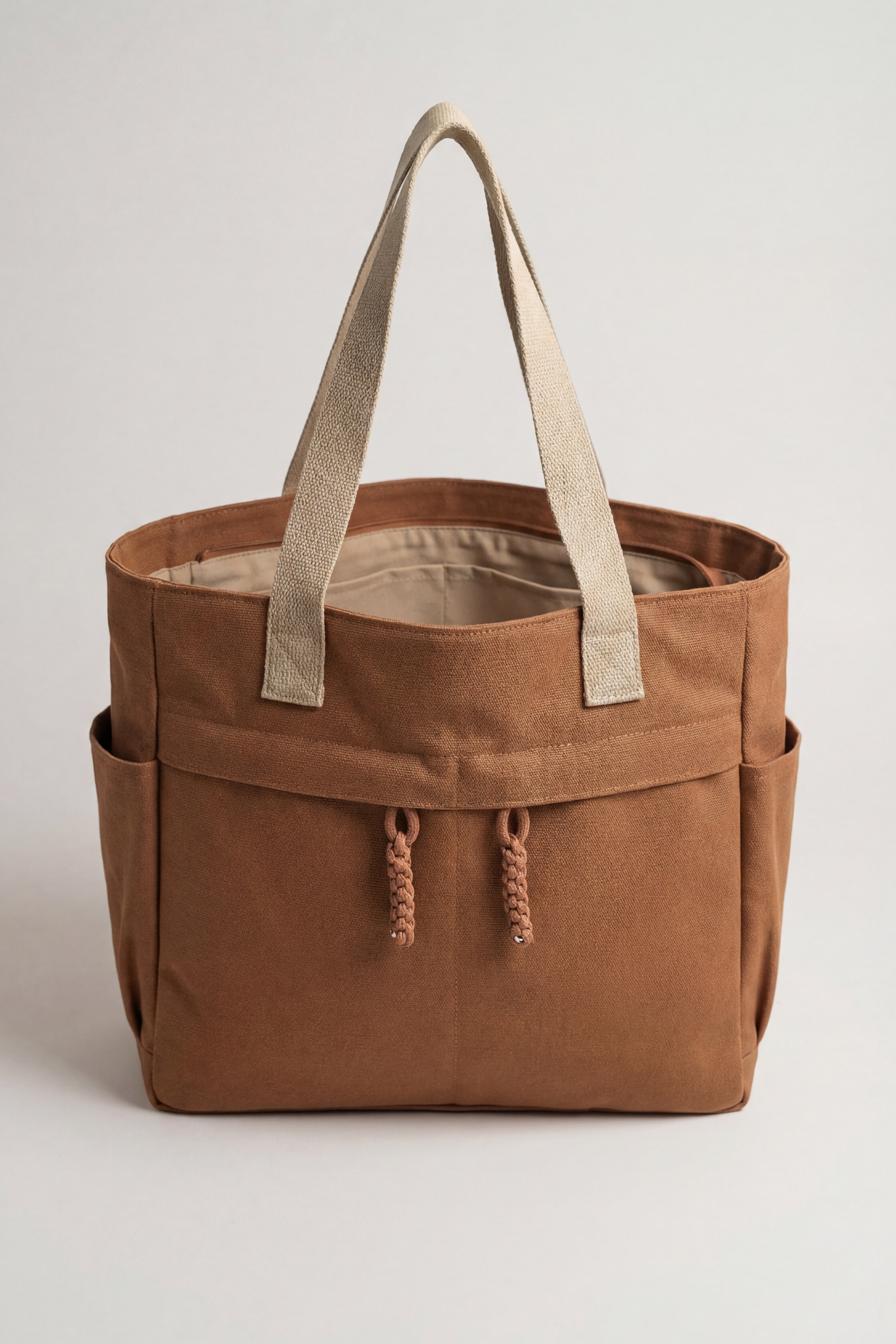 Brown Canvas Bag-446322113  for Women - Fashion Collection | Nishat | Shop Online