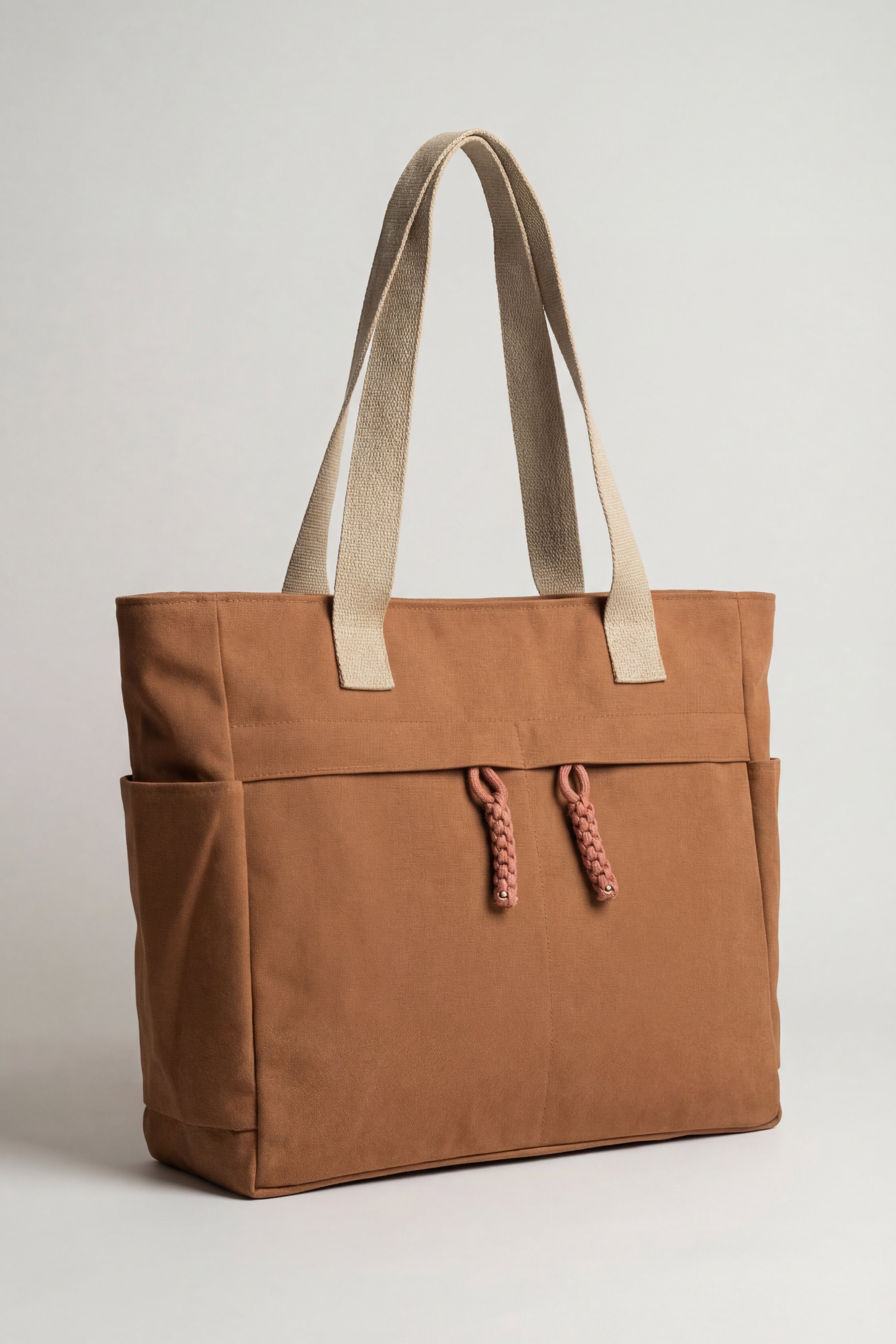 Brown Canvas Bag-446322113  for Women - Fashion Collection | Nishat | Shop Online