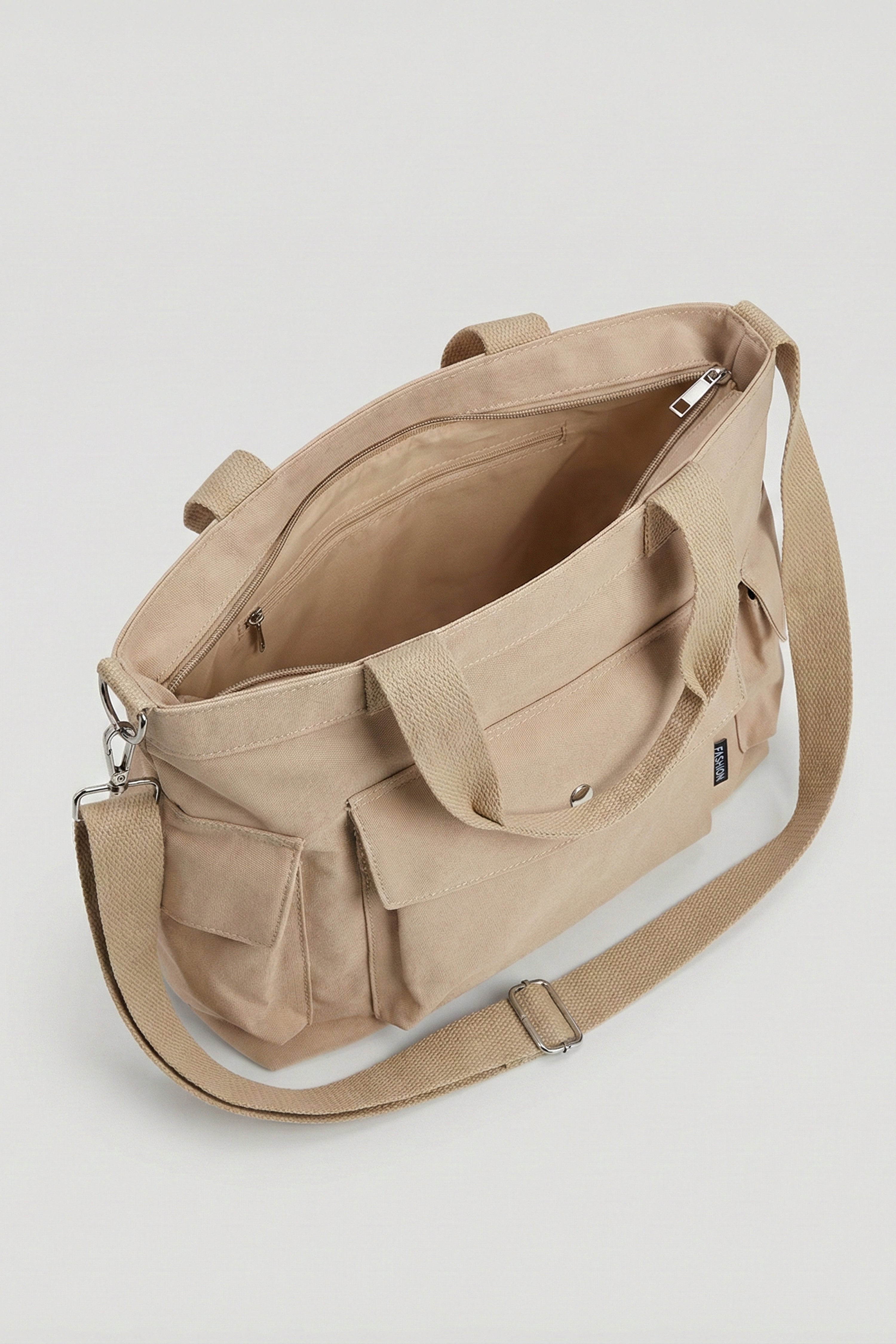 Khaki Canvas Bag-446332130  for Women - Fashion Collection | Nishat | Shop Online