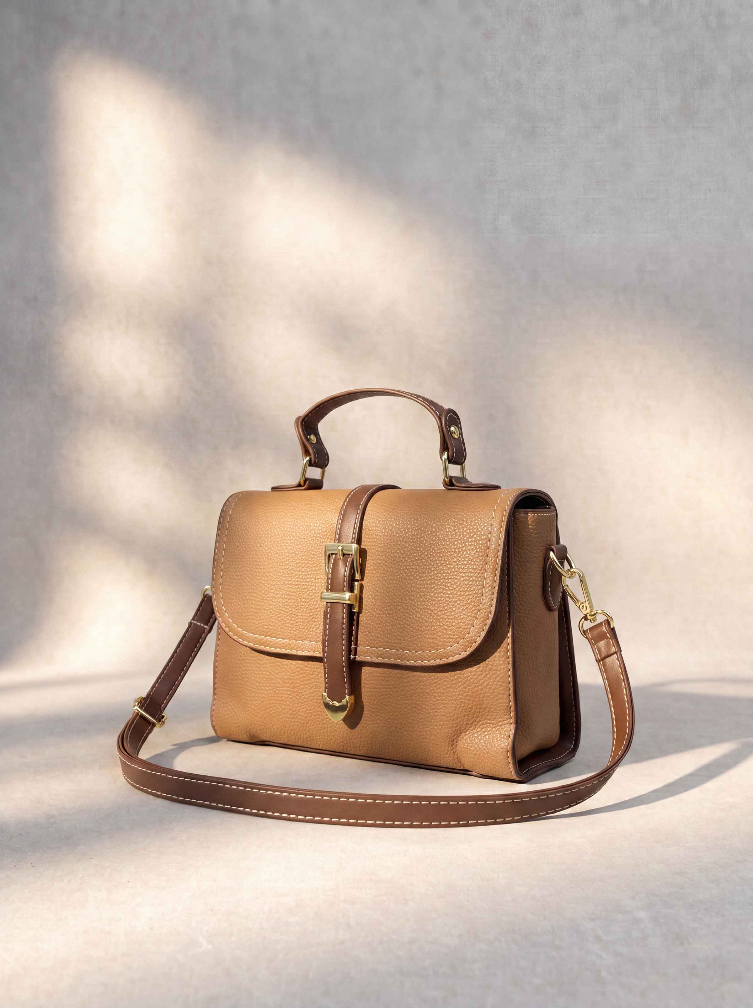 Brown Shoulder Bag-446382113 - for Women - Bag Collection | Nishat | Shop Online