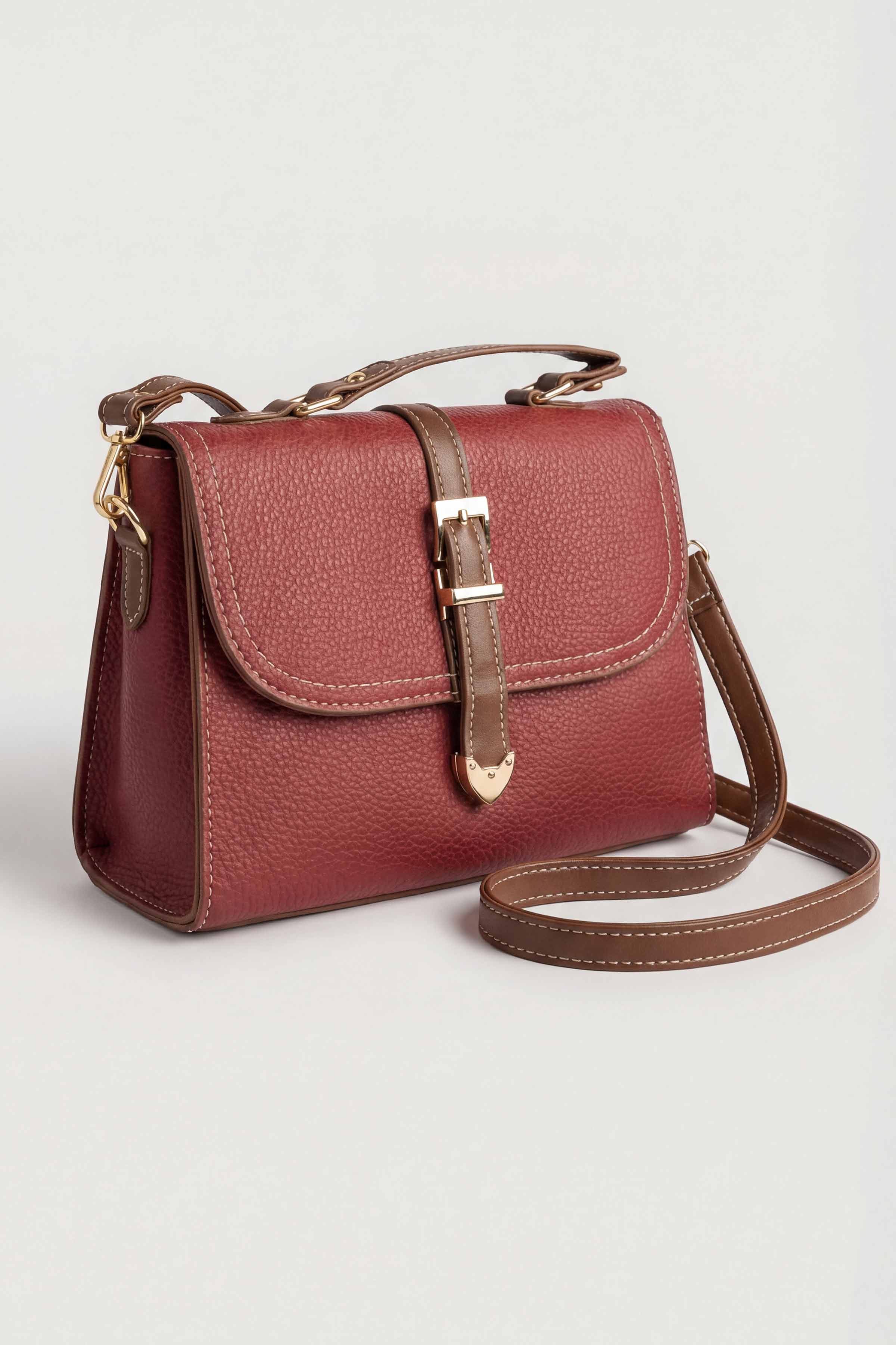 Maroon Shoulder Bag-446392122