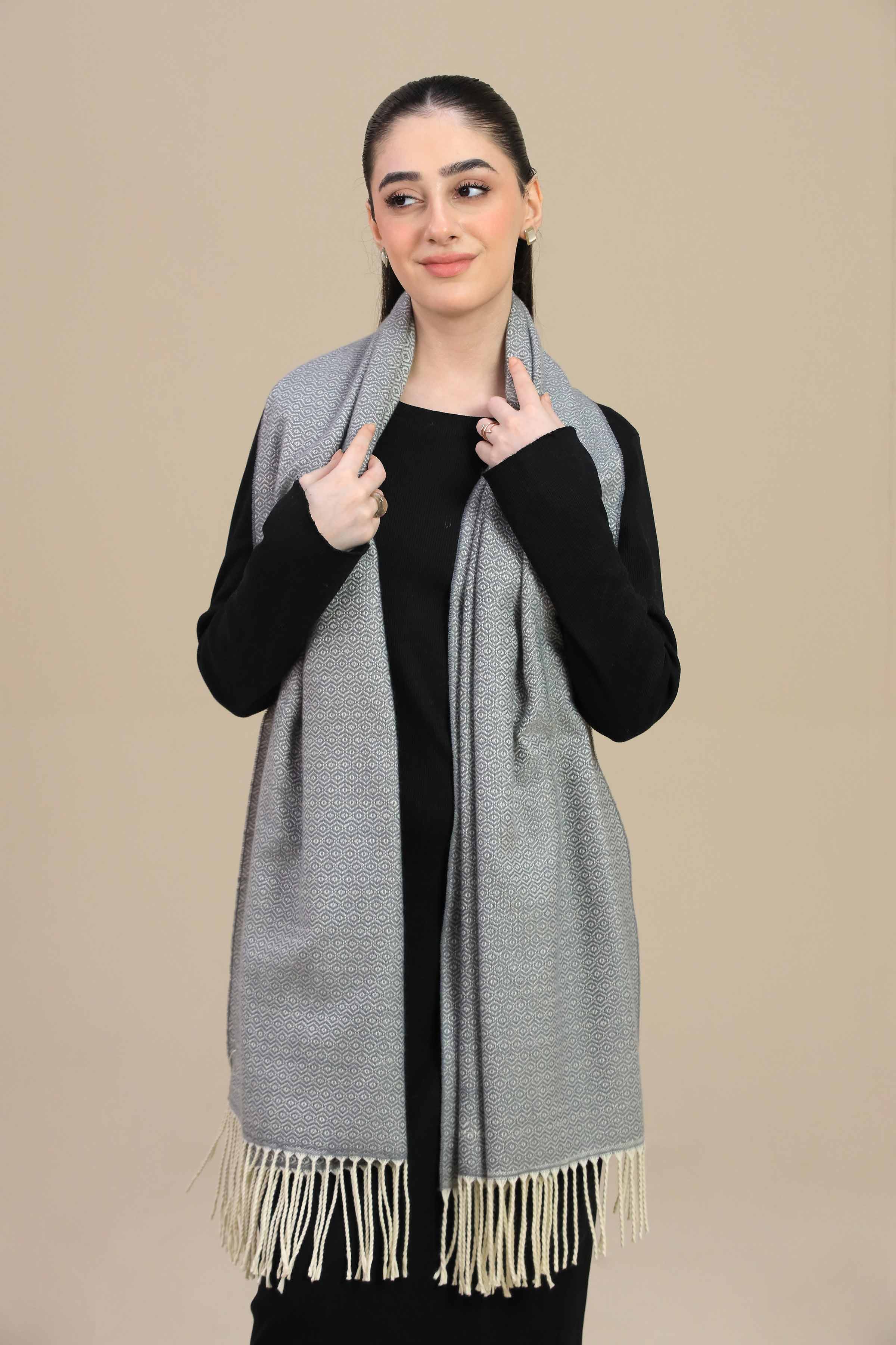 Grey Women Shawl-446702111
