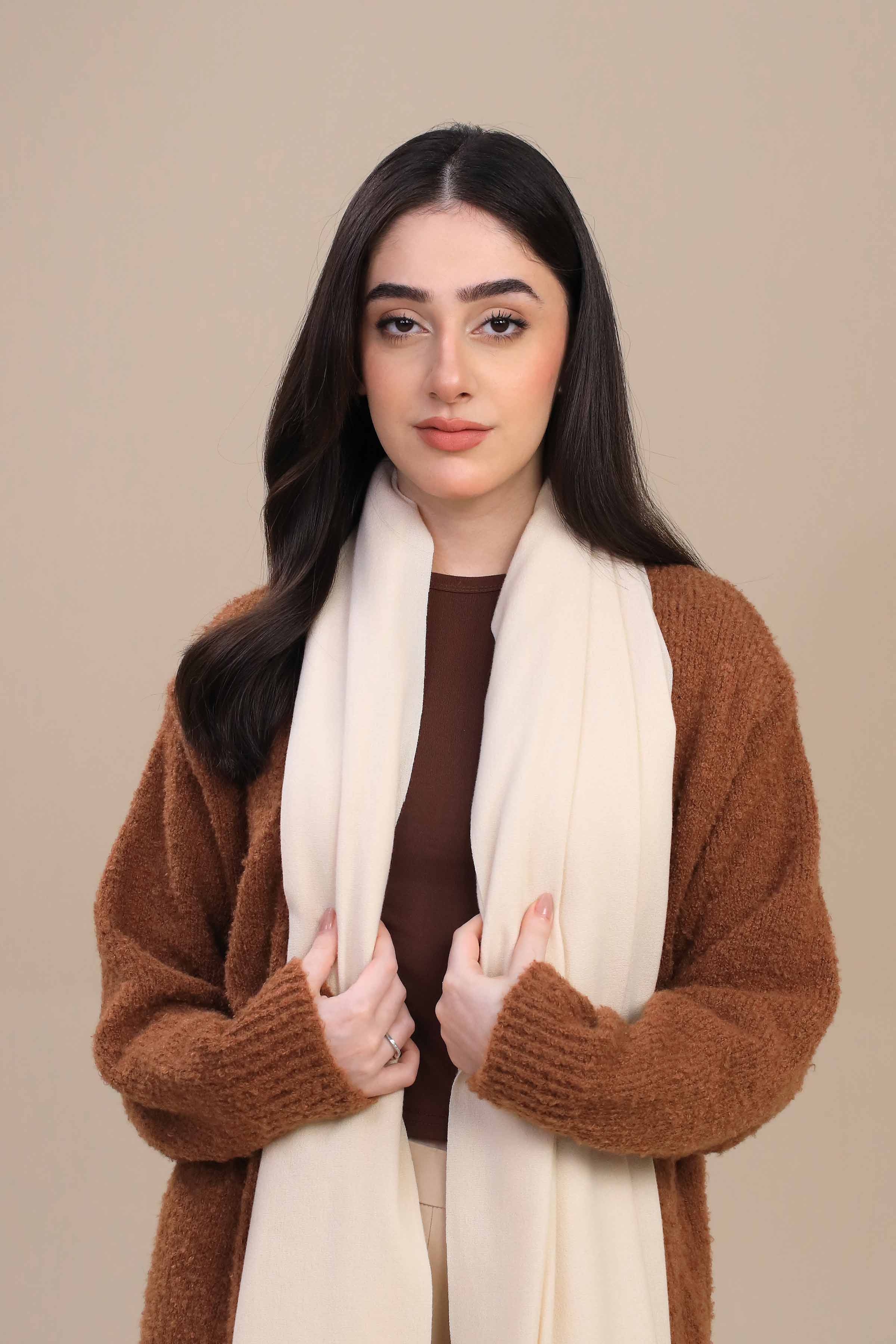 Off White Women Shawl-446712107