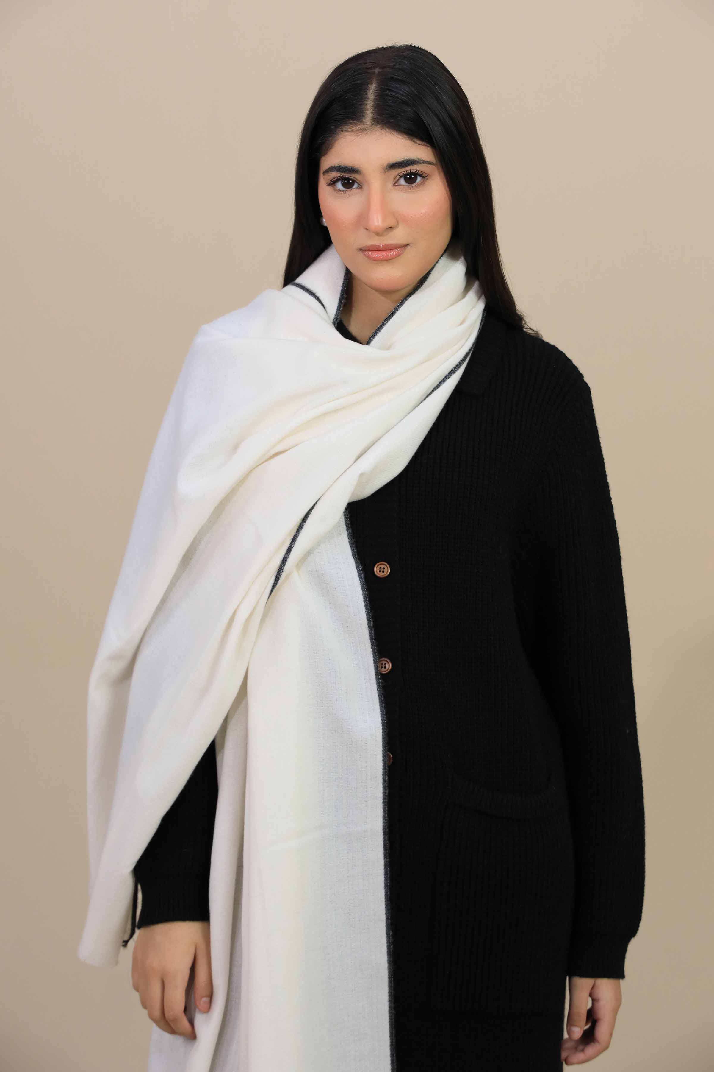 White Women Shawl-446722112