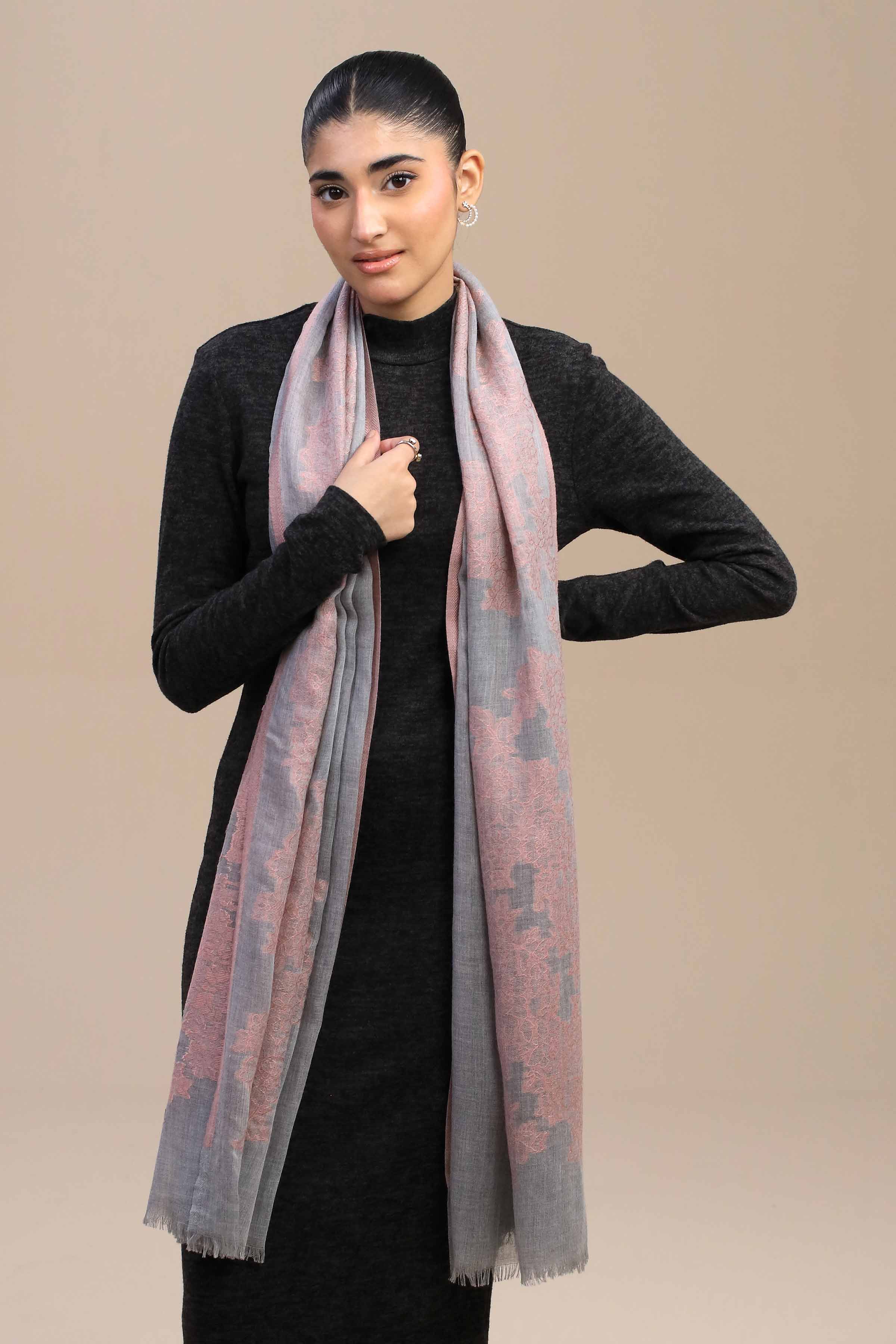 Grey Women Shawl-446762111