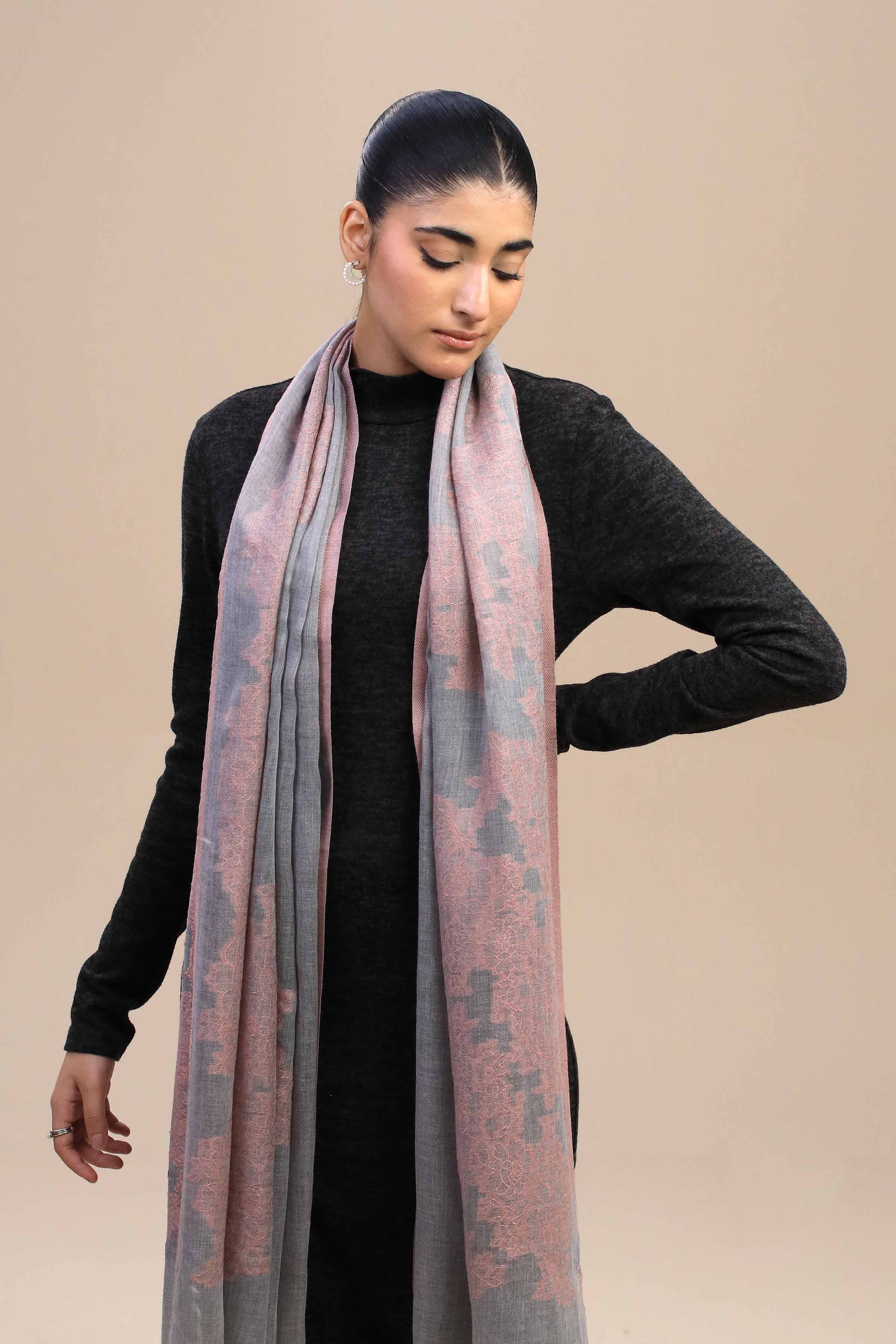 Grey Women Shawl-446762111
