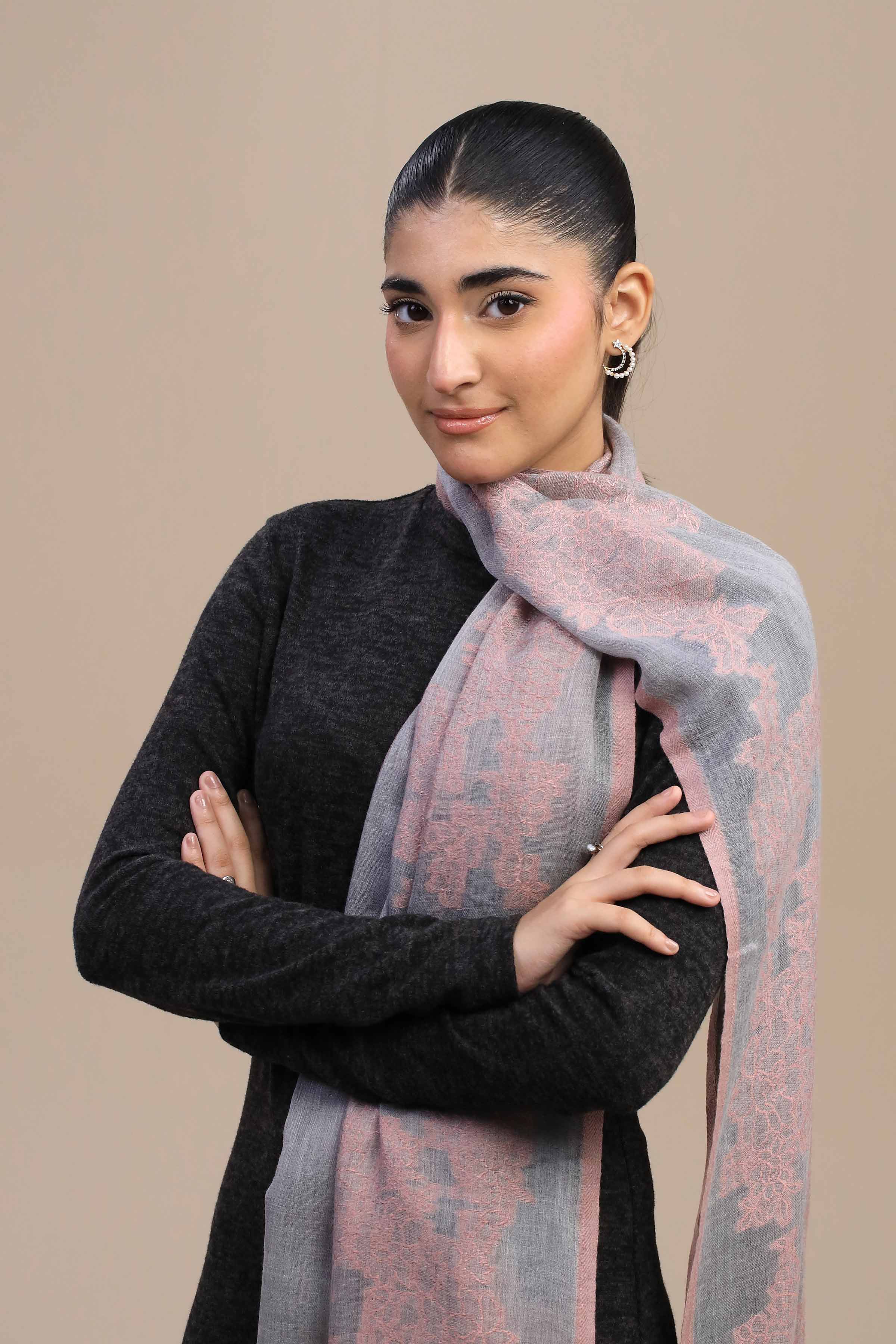 Grey Women Shawl-446762111