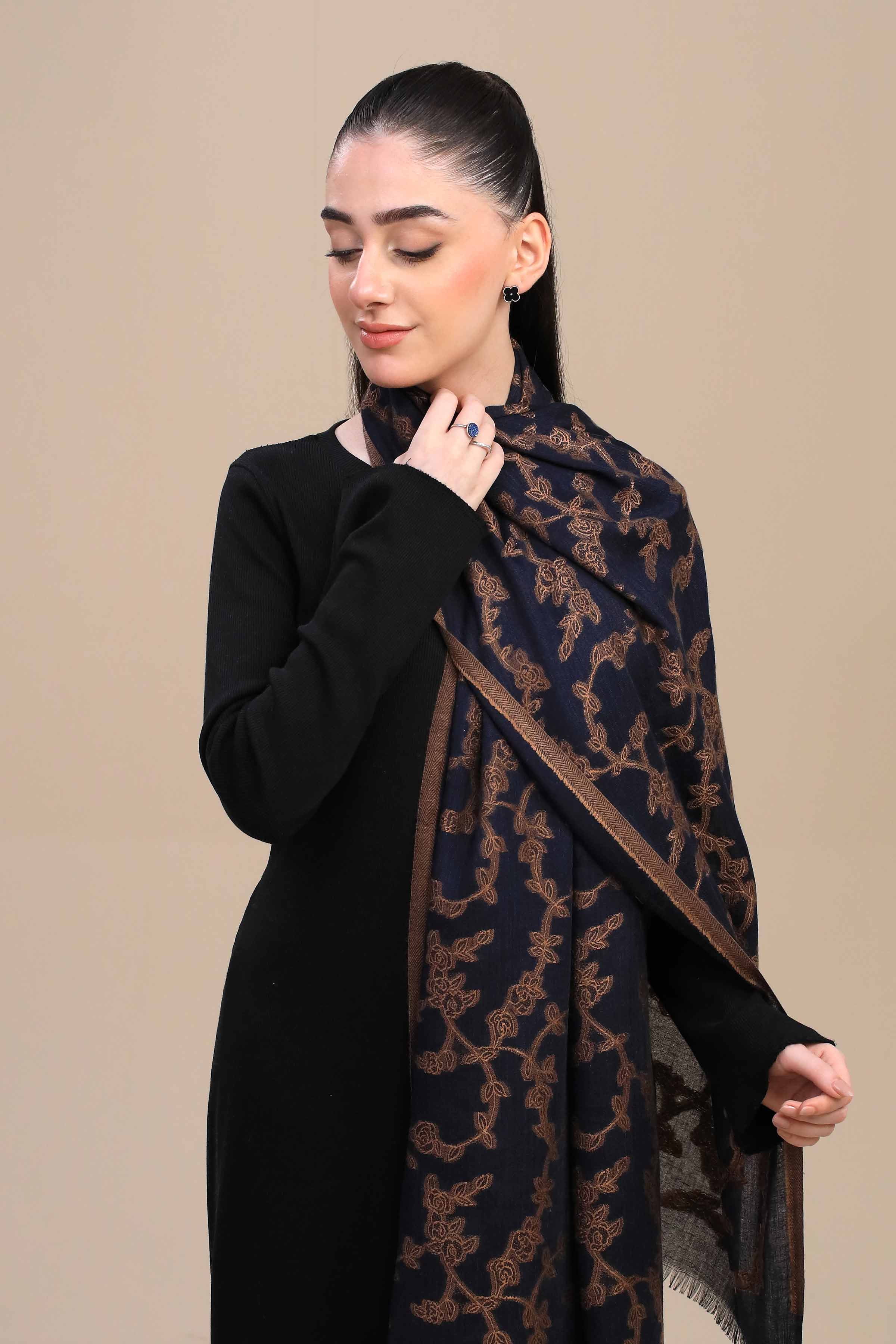 Navy Women Shawl-446772121