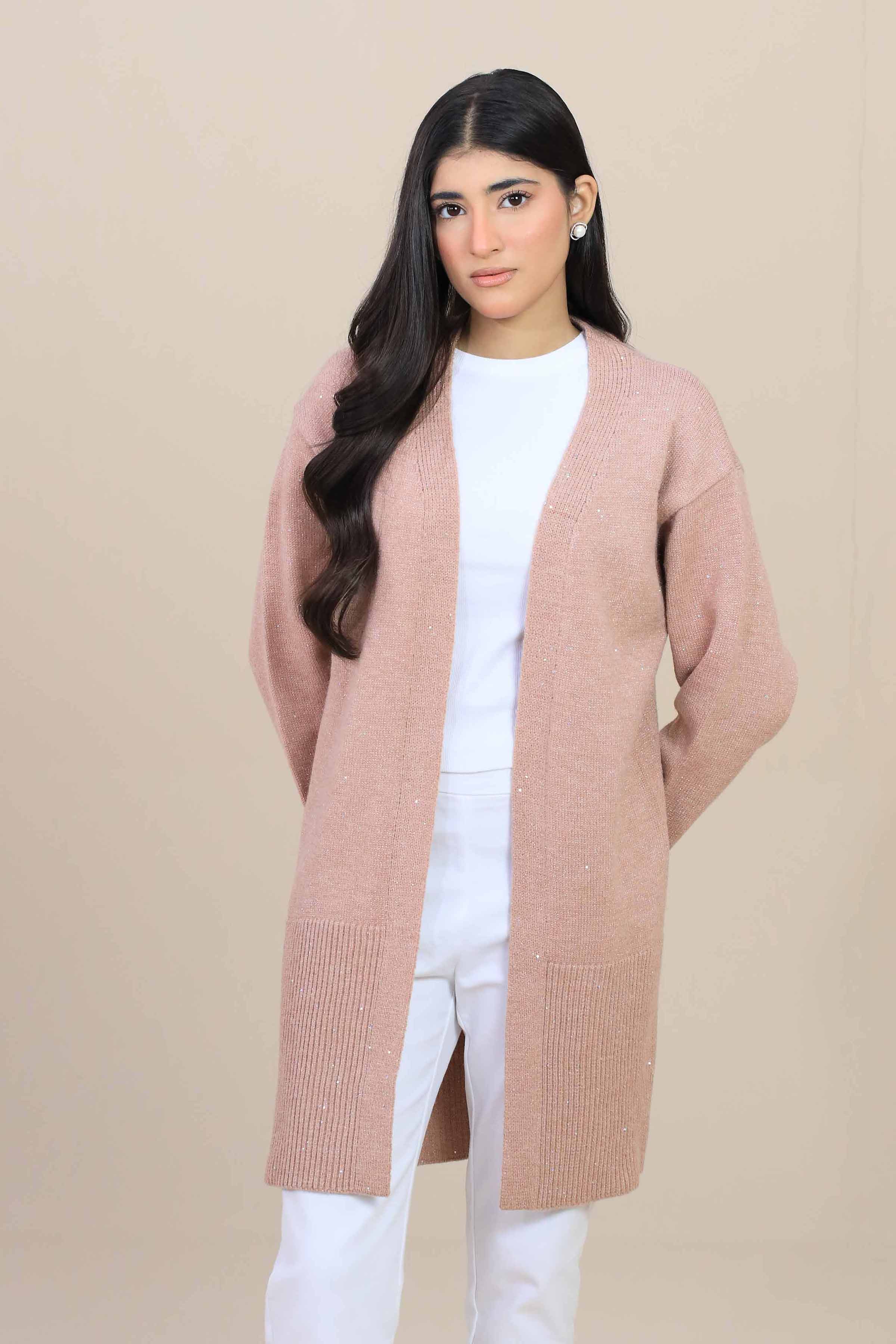 Pink Long Sweater-447020105