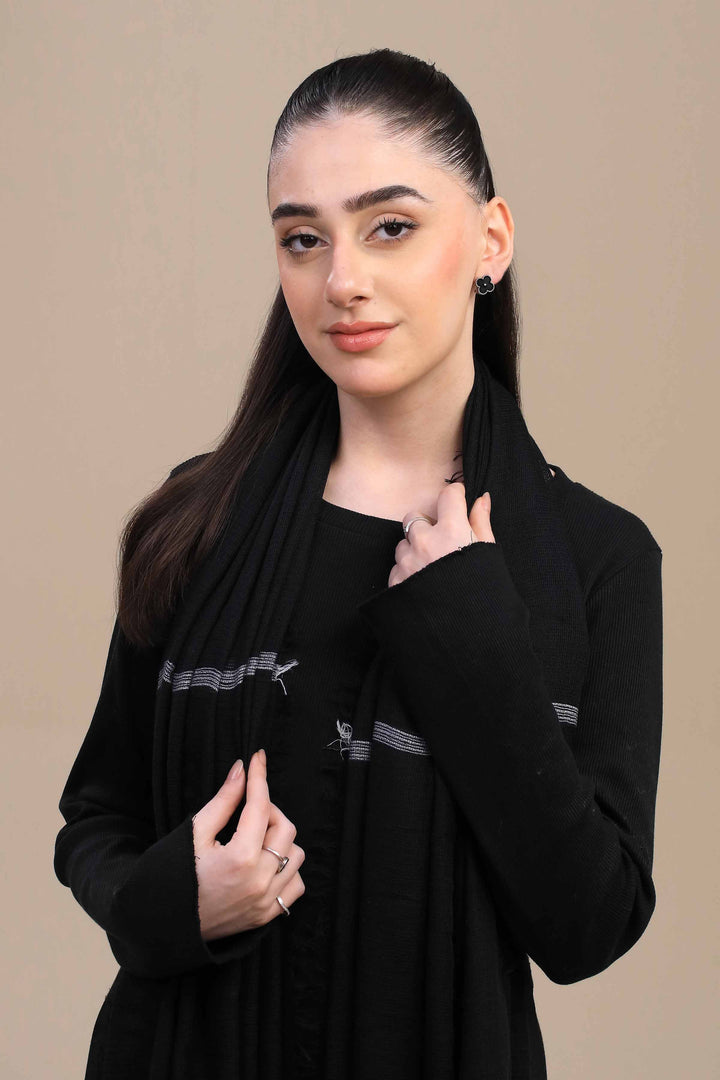 Black Women Shawl-447172103  for Women – Women Shawl Collection | Nishat | Shop Online