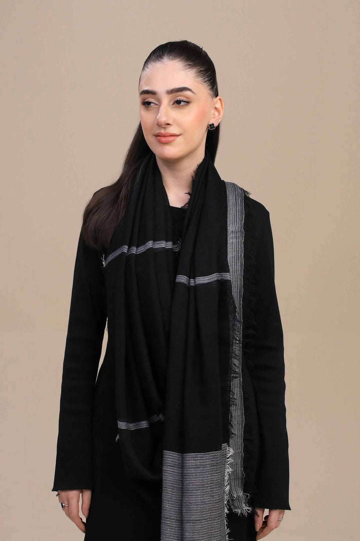 Black Women Shawl-447172103  for Women – Women Shawl Collection | Nishat | Shop Online