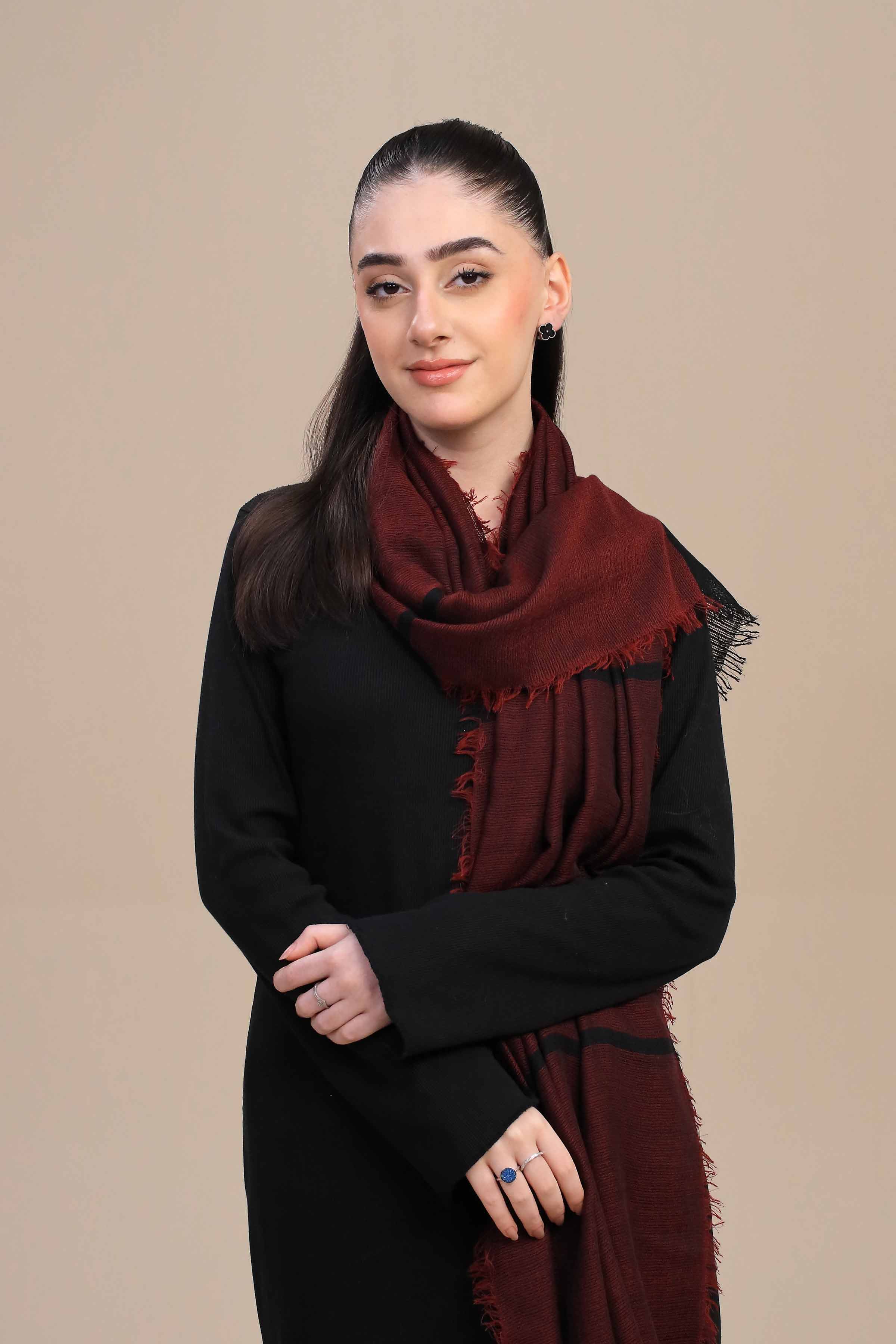 Maroon Women Shawl-447172122  for Women – Women Shawl Collection | Nishat | Shop Online
