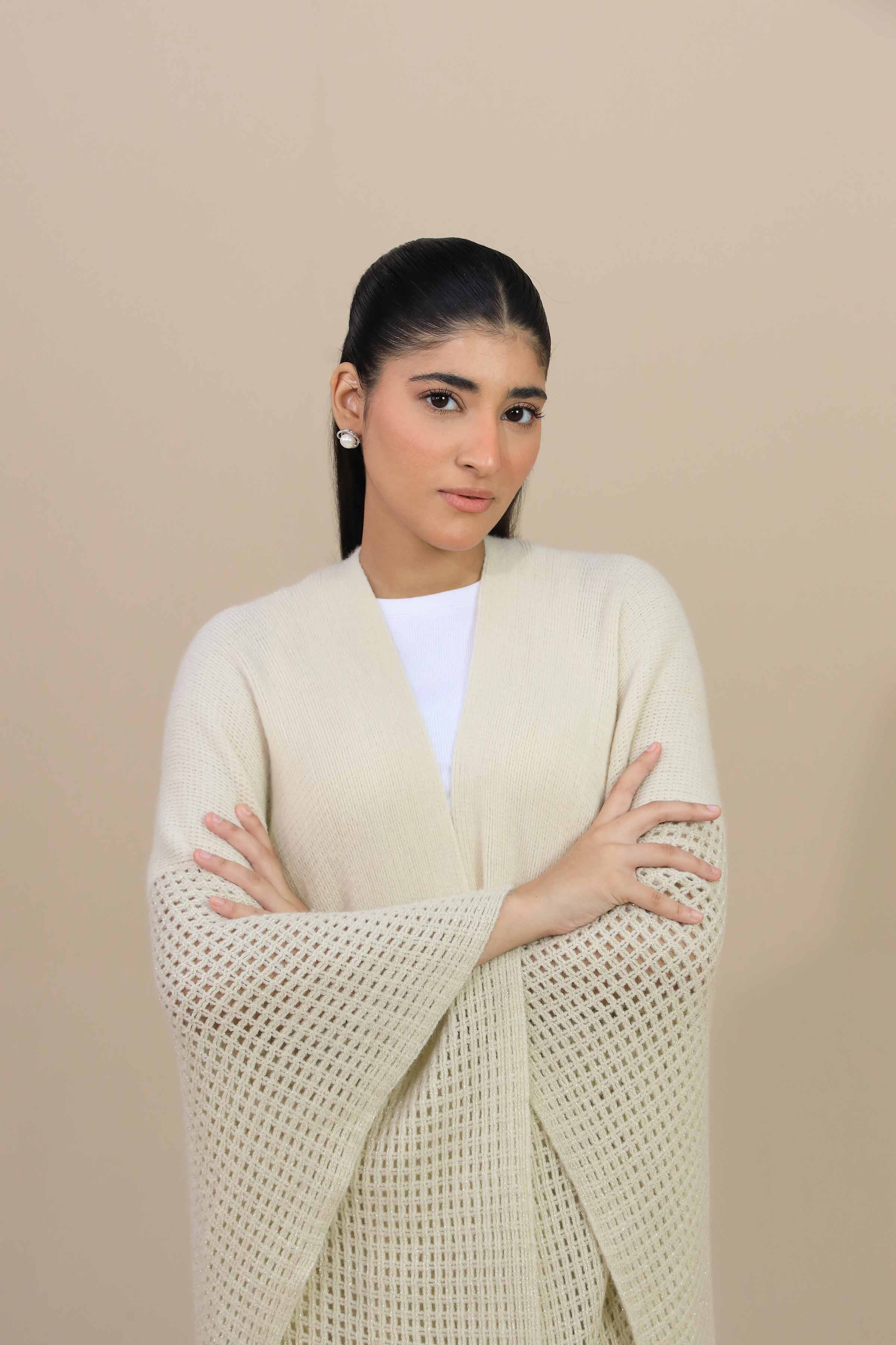 Off White Cape Shawl-447242107  for Women – Women Shawl Collection | Nishat | Shop Online