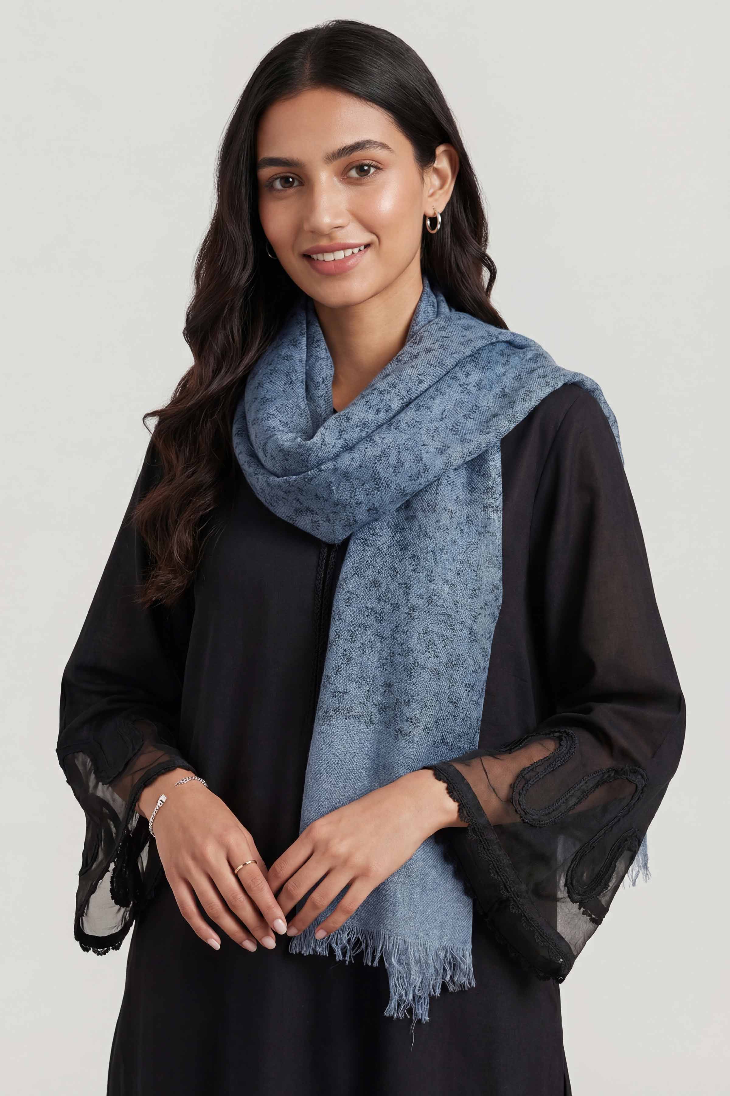 Blue Women Scarf-447352108