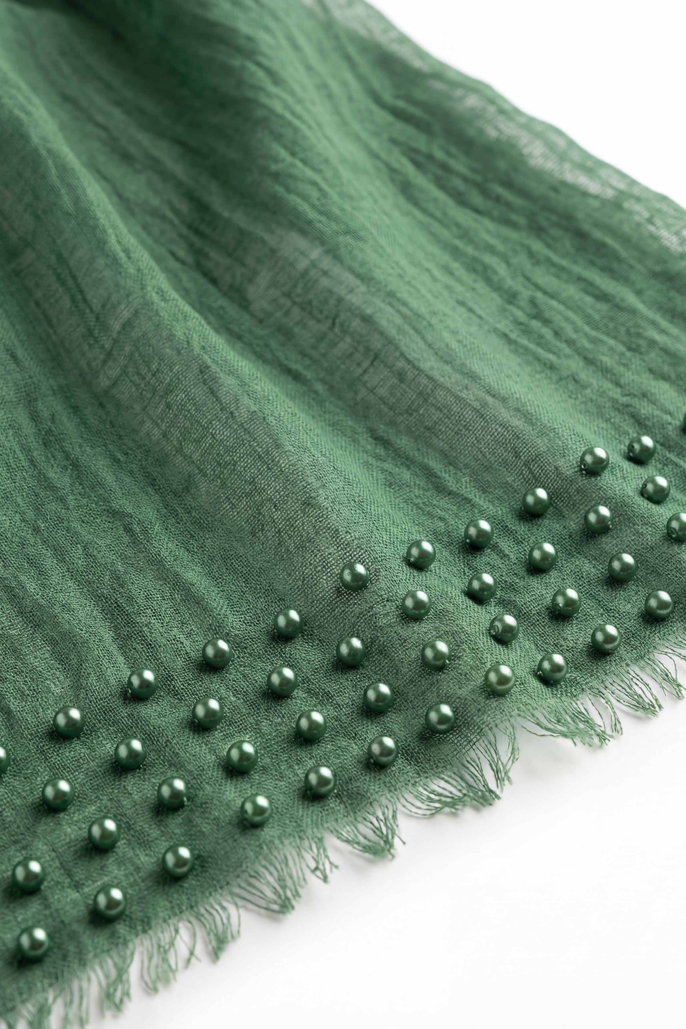 Green Women Scarf-447362104