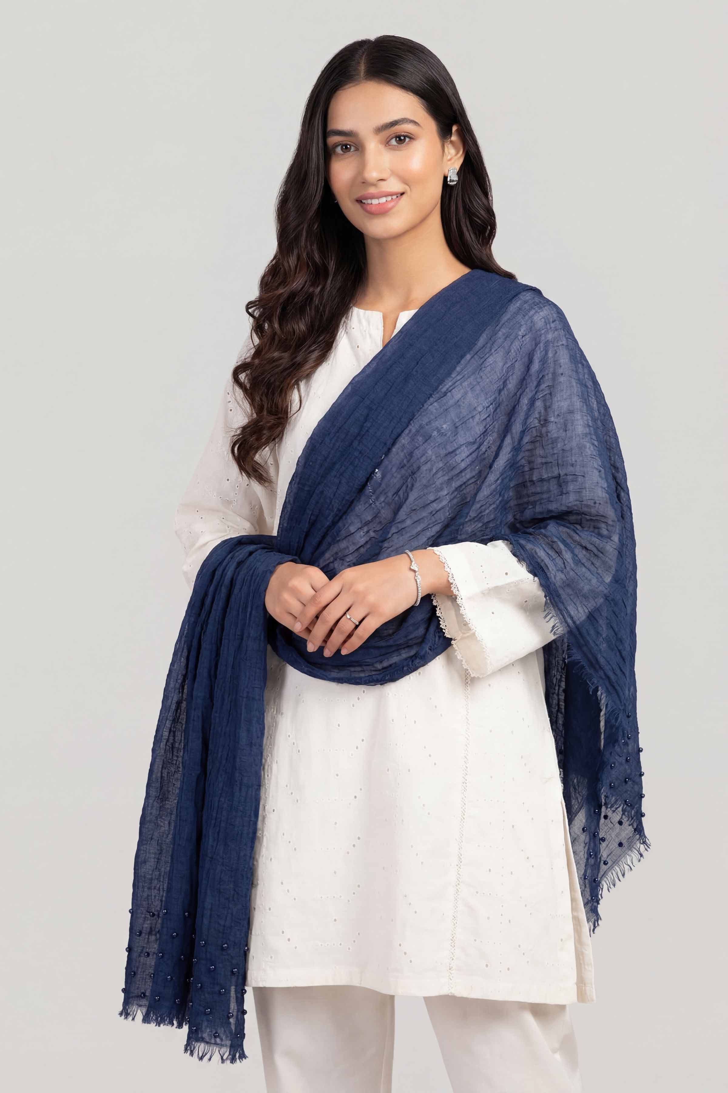 Navy Women Scarf-447362121