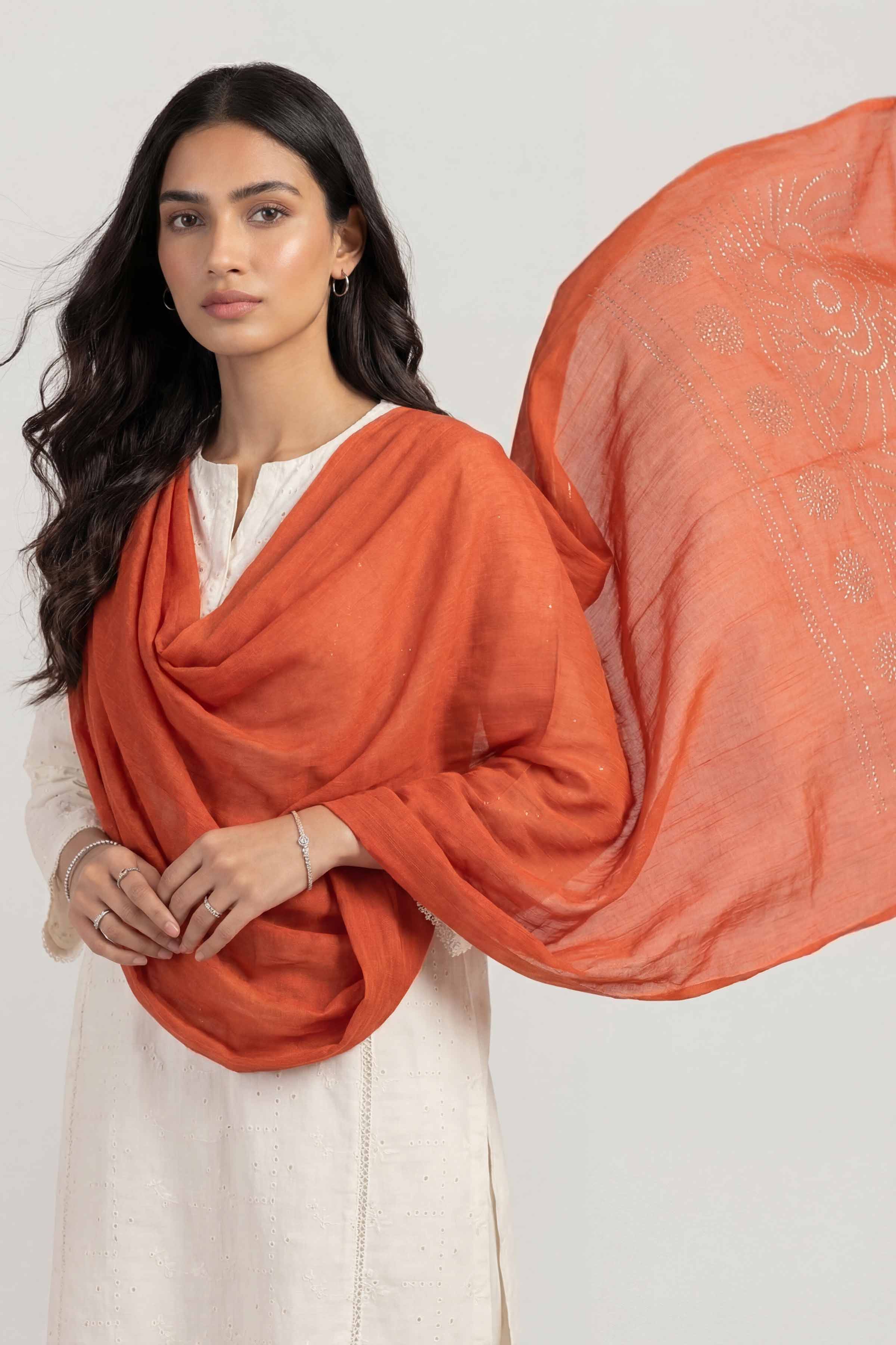 Red Women Scarf-447392101