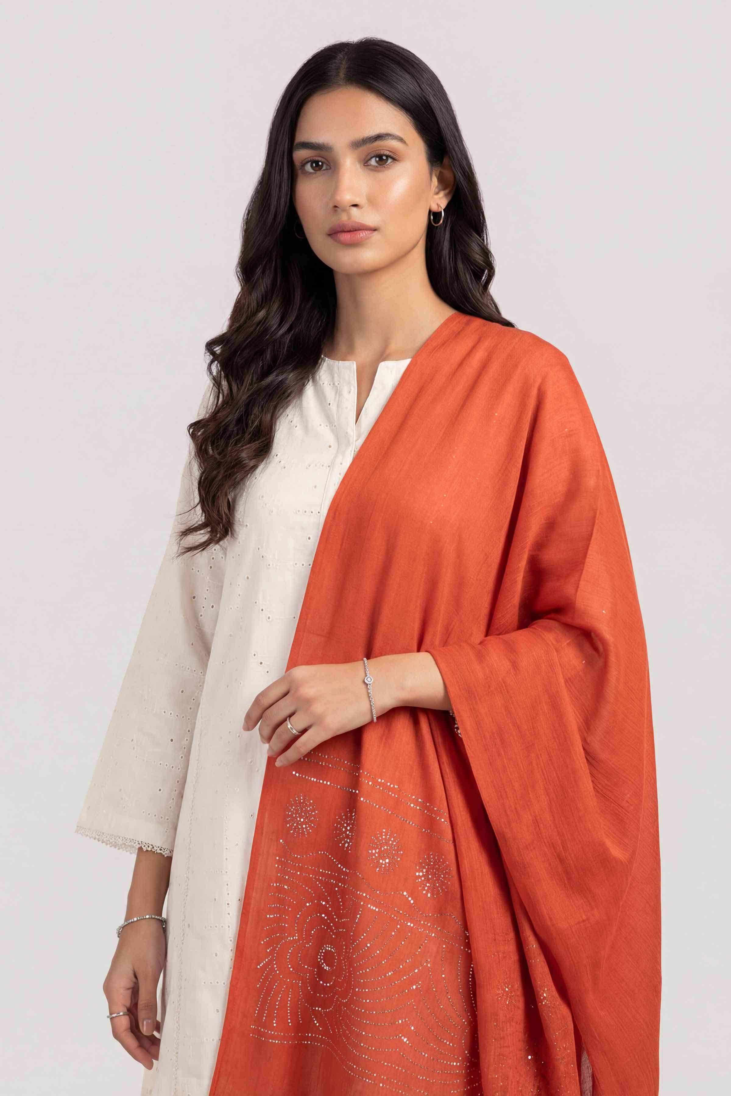 Red Women Scarf-447392101