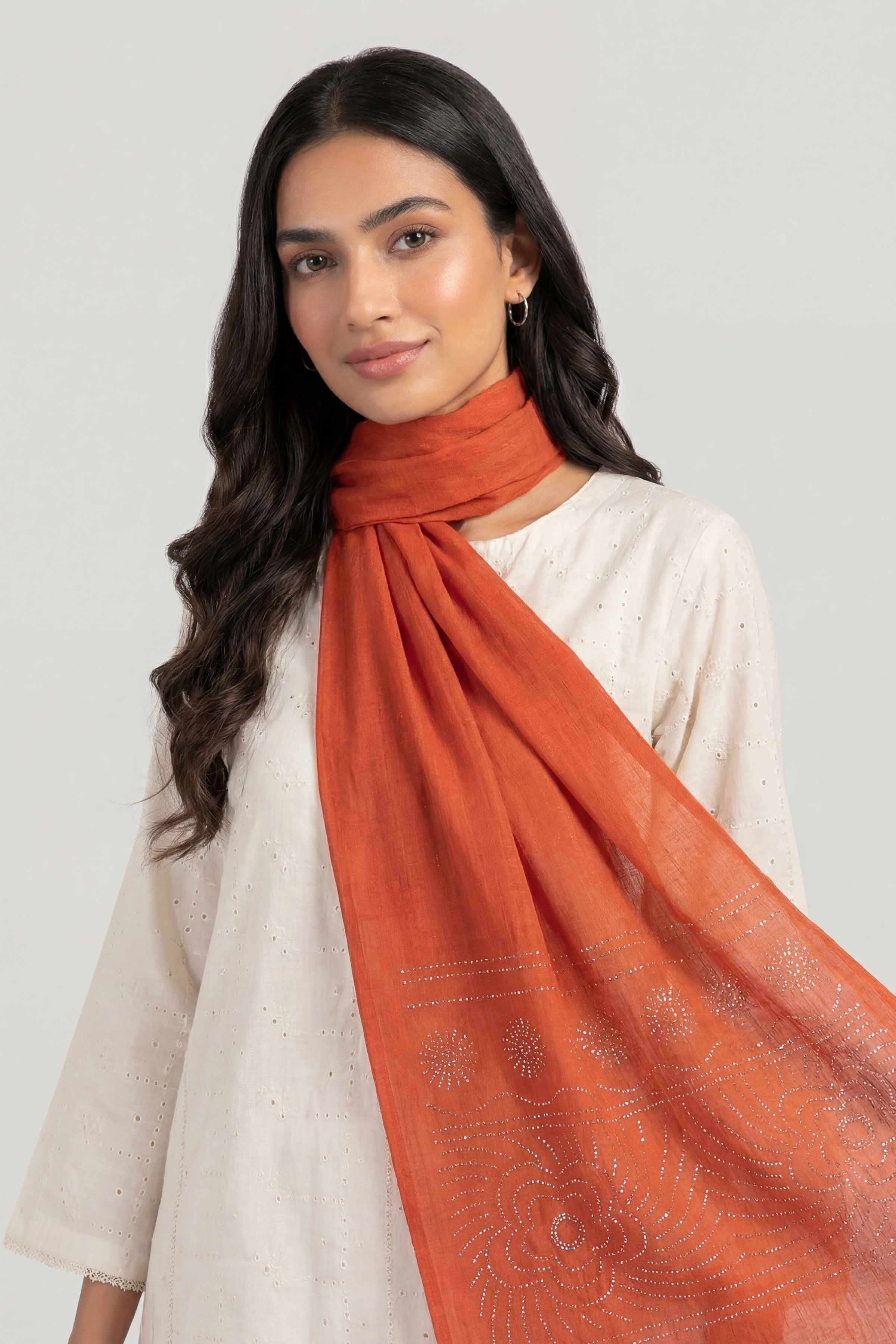 Red Women Scarf-447392101