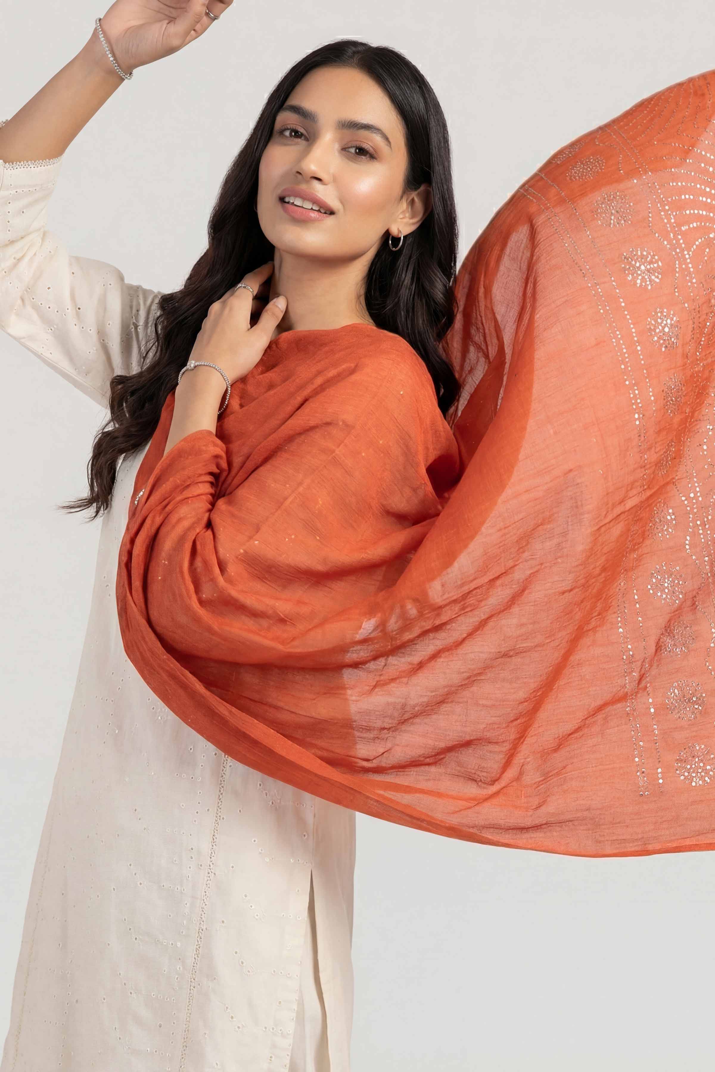 Red Women Scarf-447392101