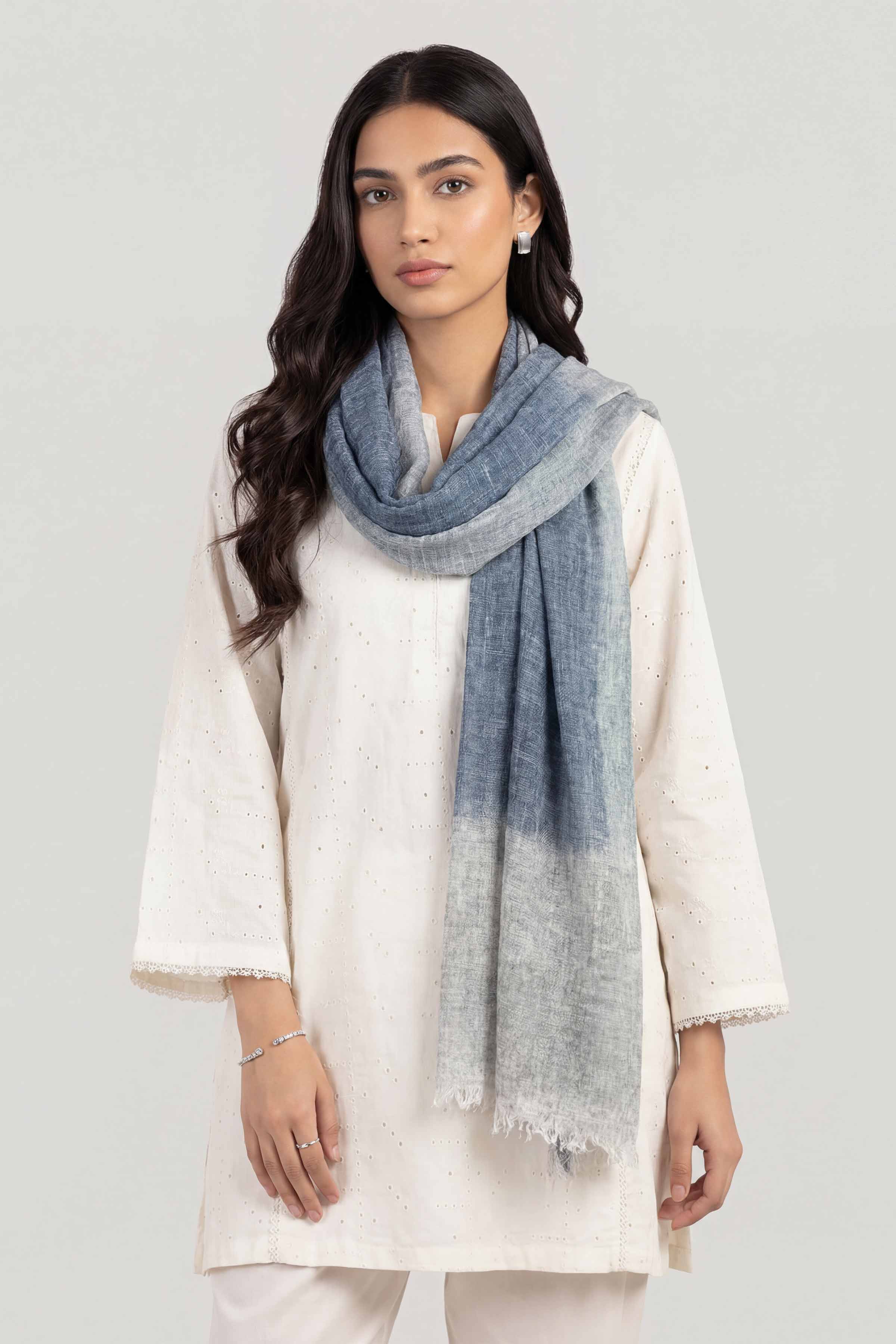 Blue Women Scarf-447402108