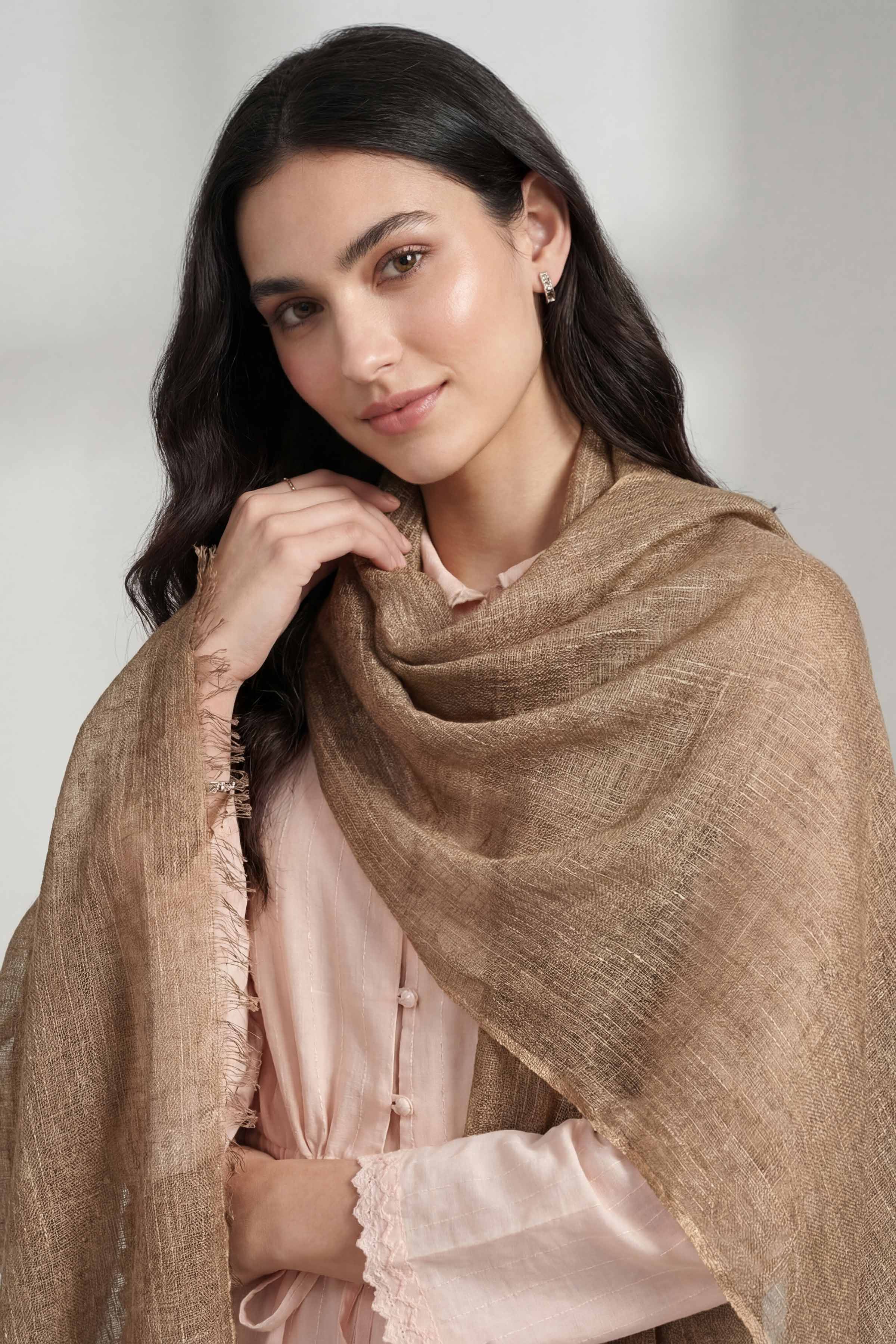 Brown Women Scarf-447422113