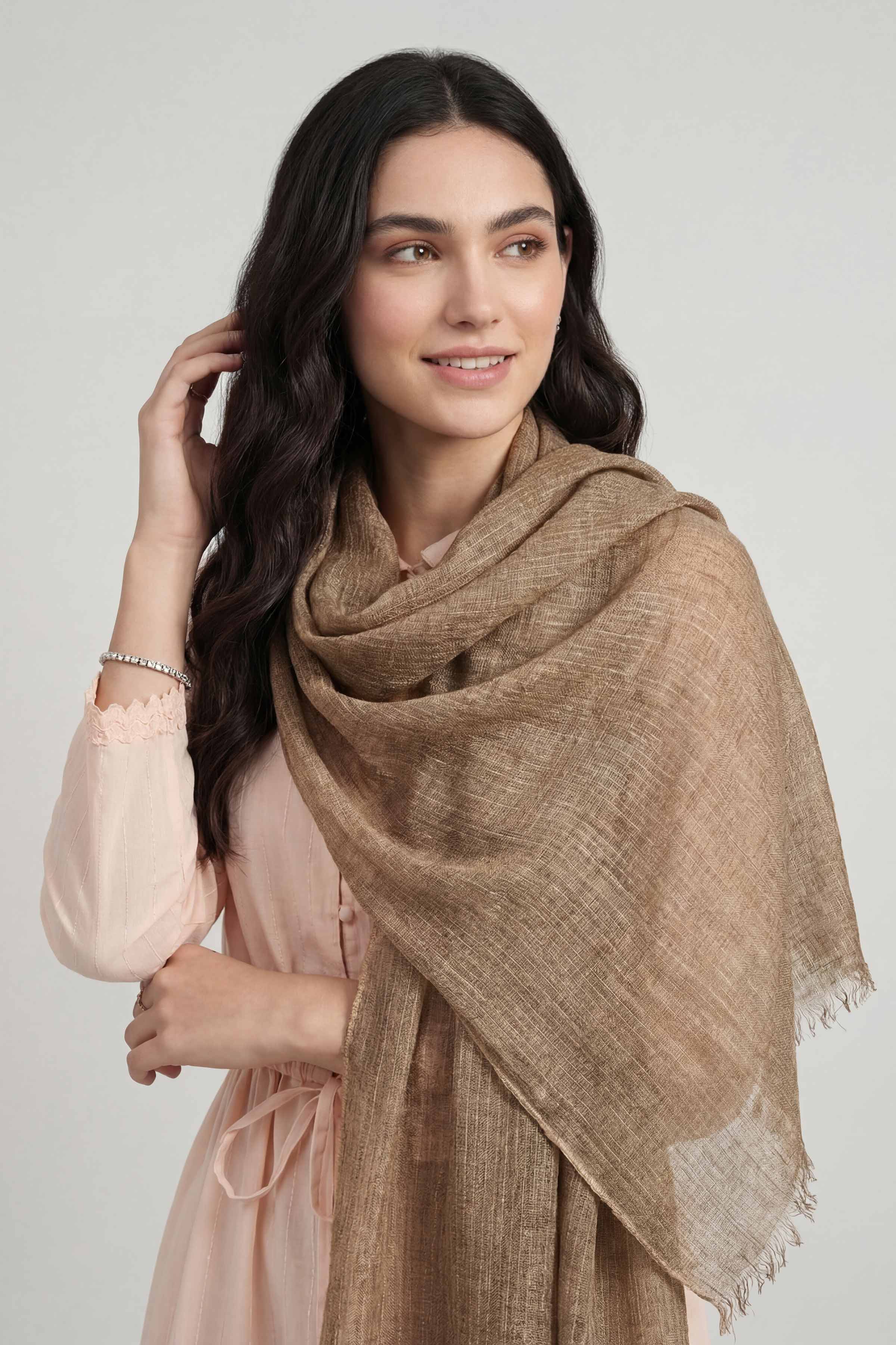 Brown Women Scarf-447422113
