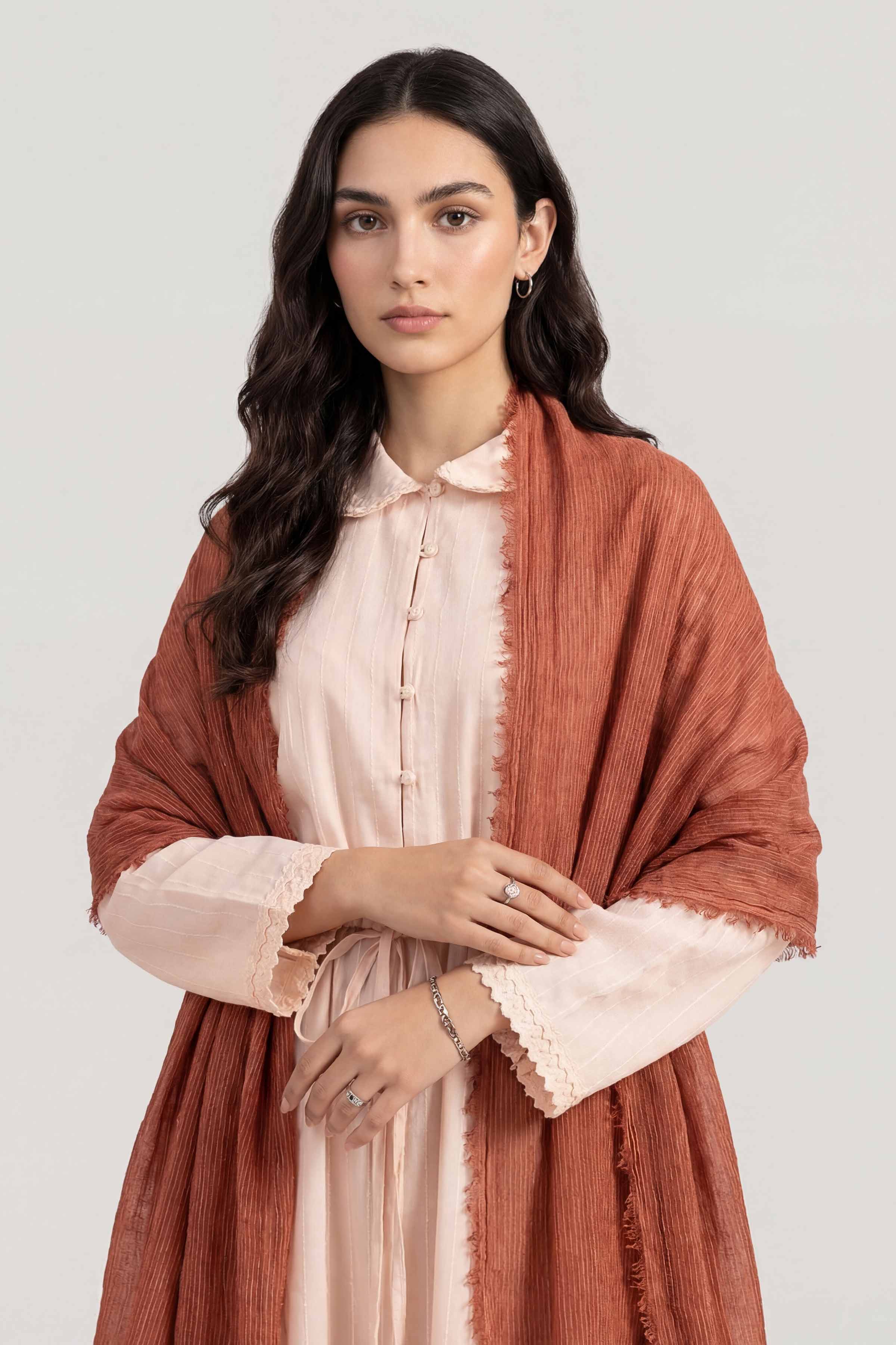 Brown Women Scarf-447442113