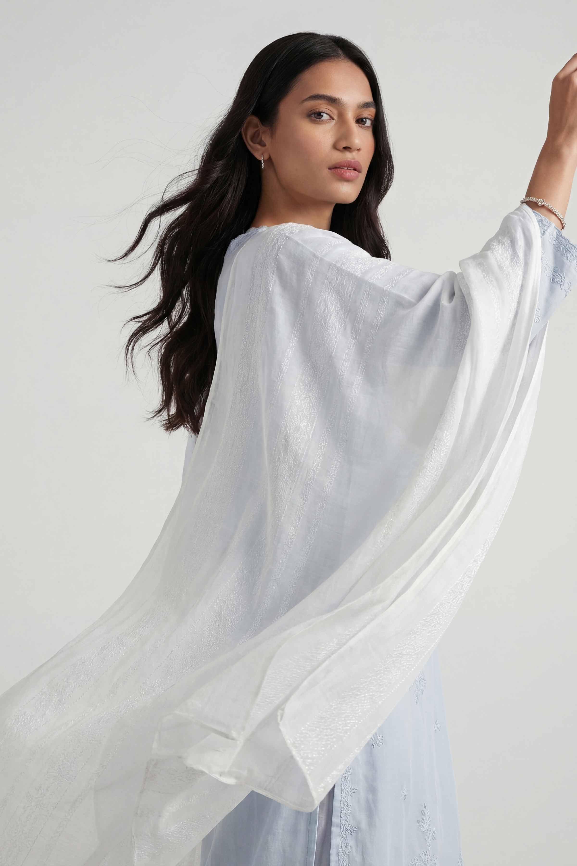 White Women Scarf-447492112