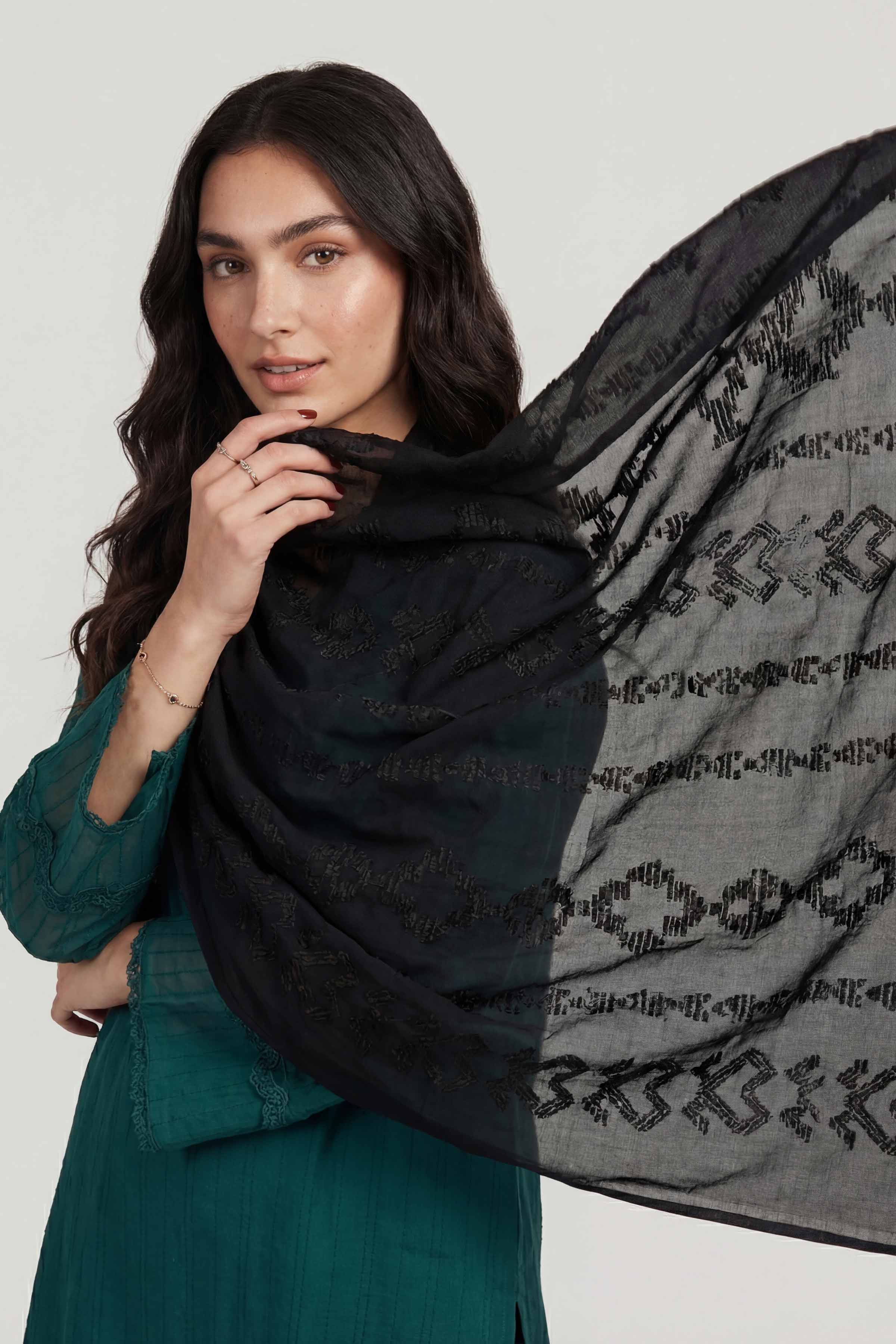 Black Women Scarf-447502103