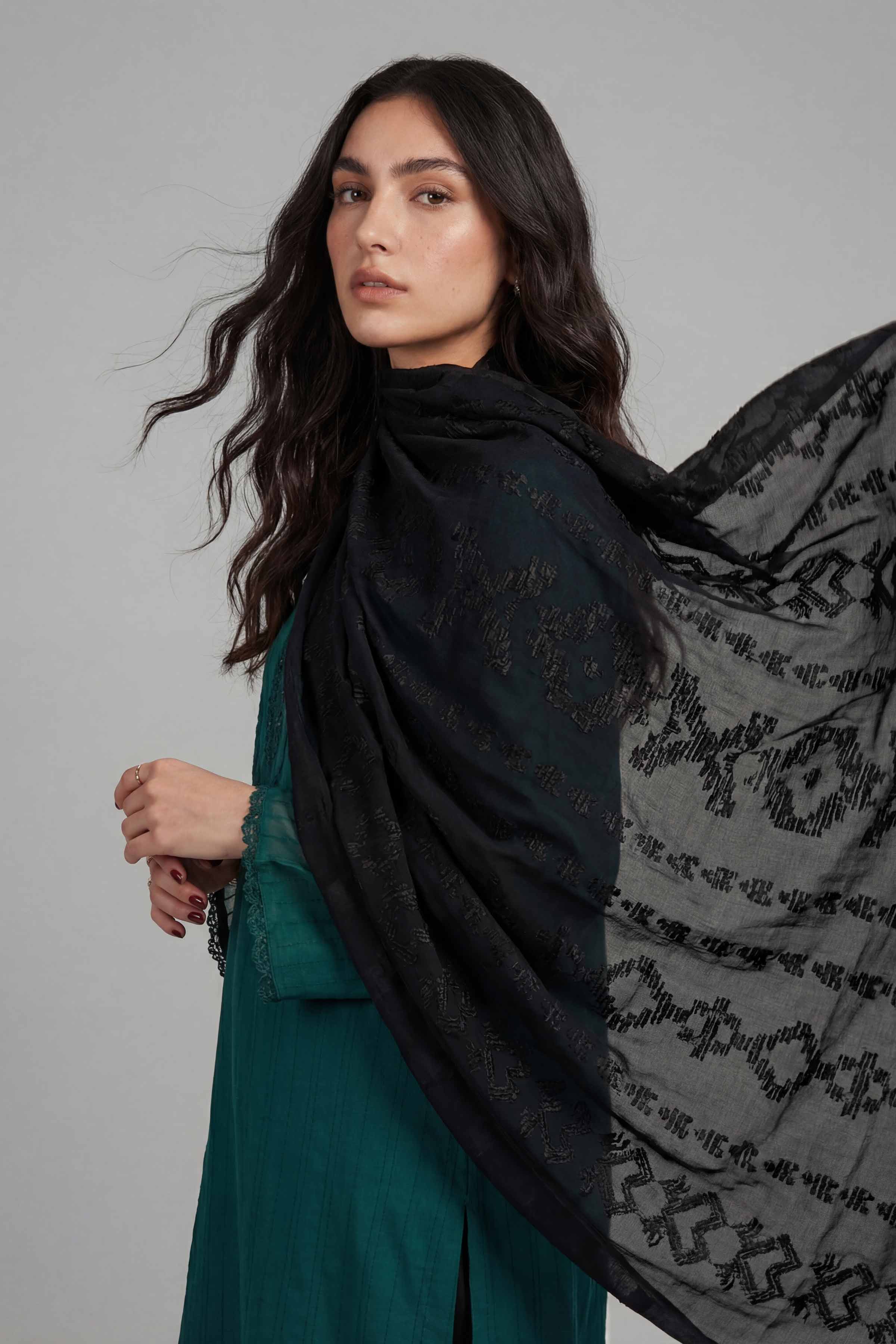 Black Women Scarf-447502103