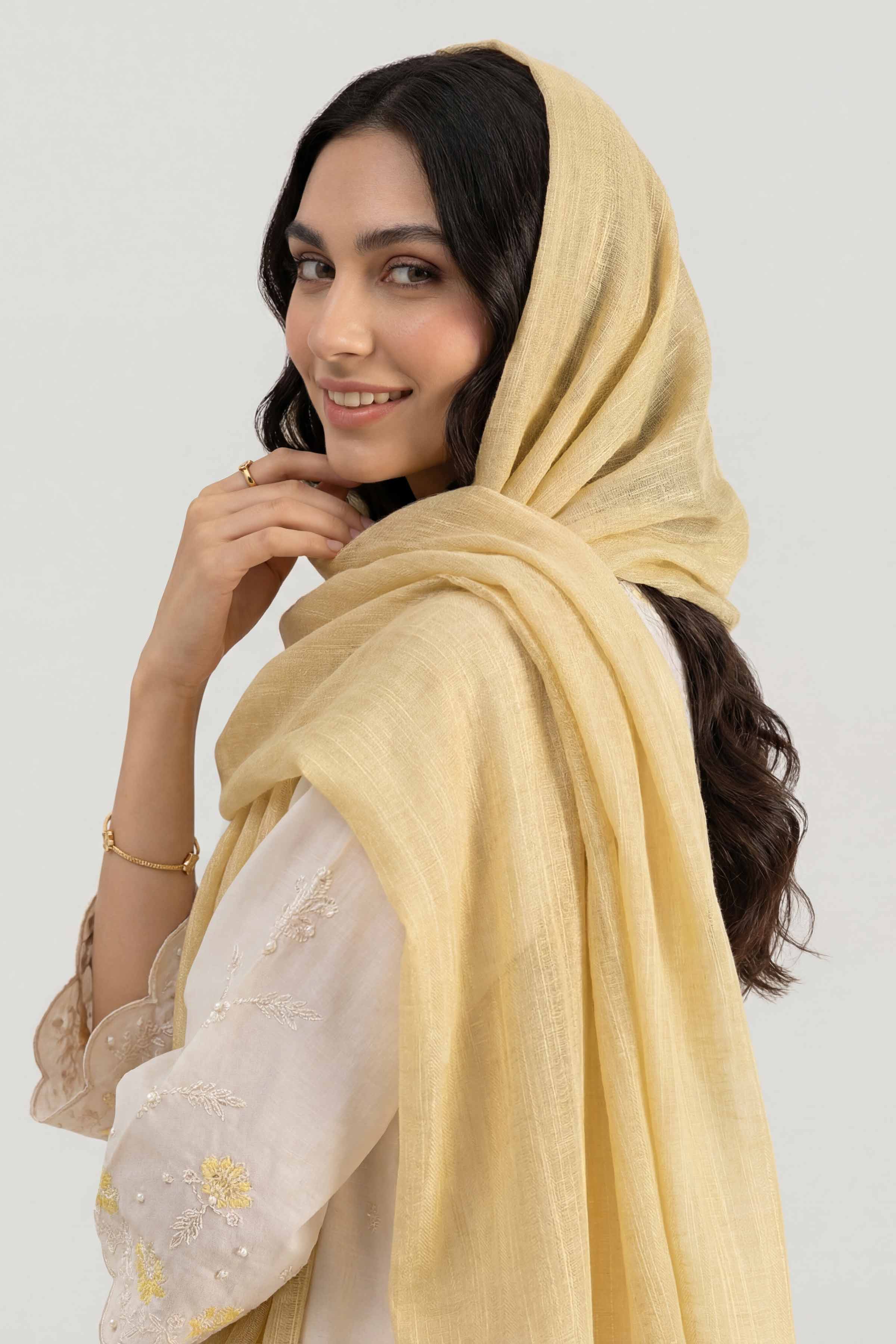 Yellow Women Scarf-447522102