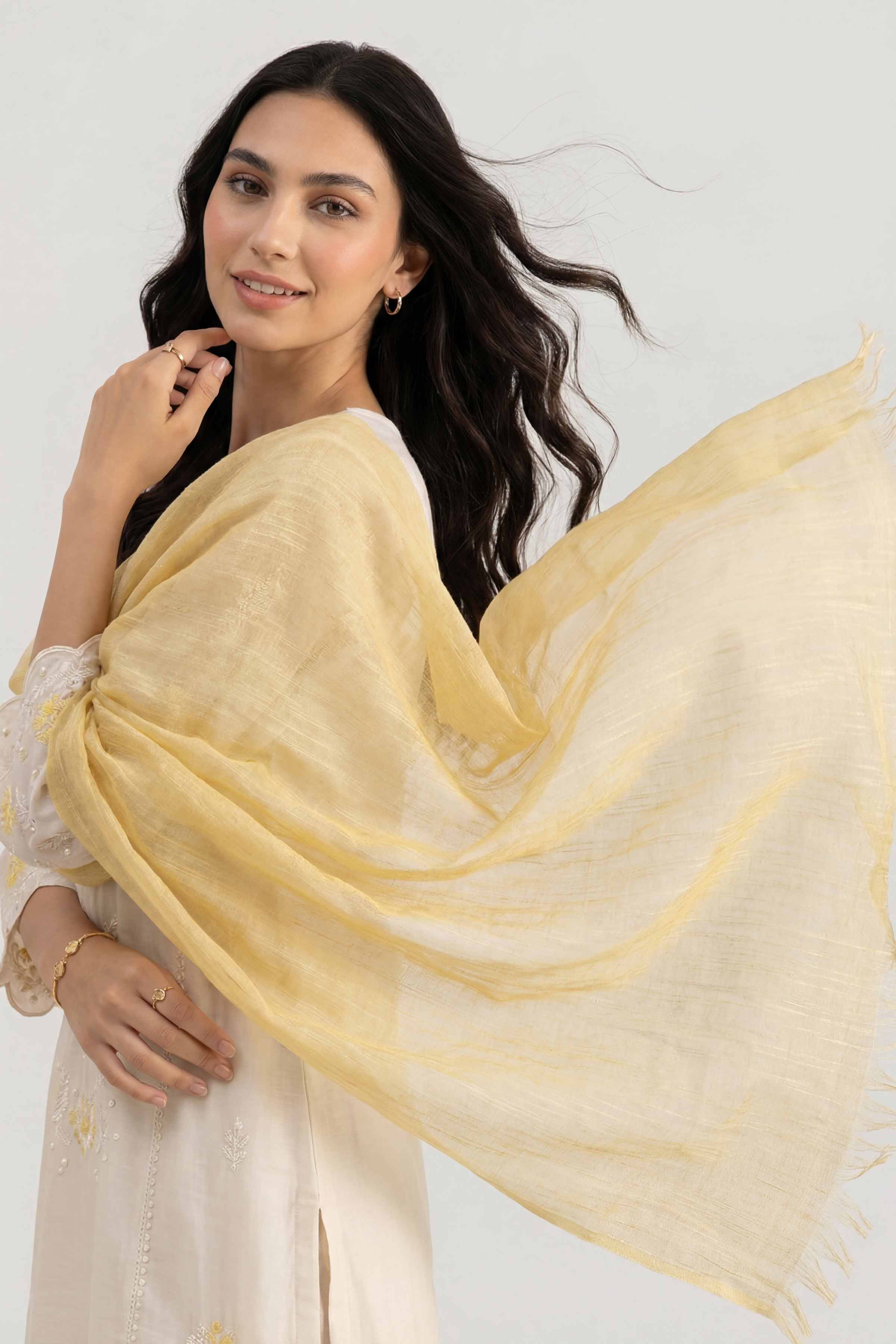 Yellow Women Scarf-447522102