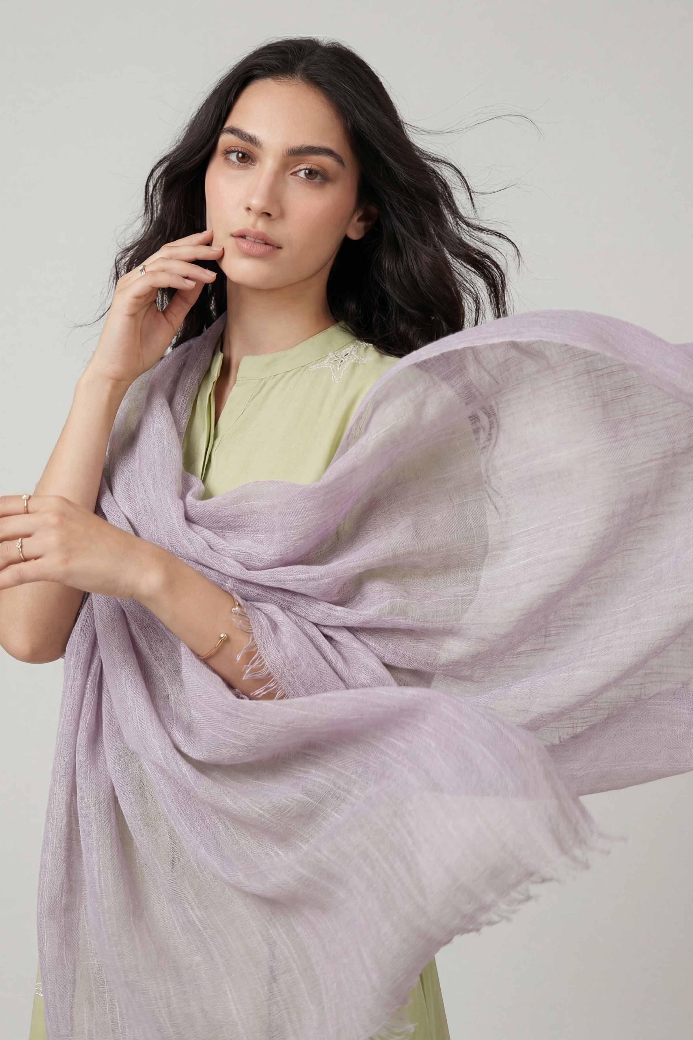 Purple Women Scarf-447522109