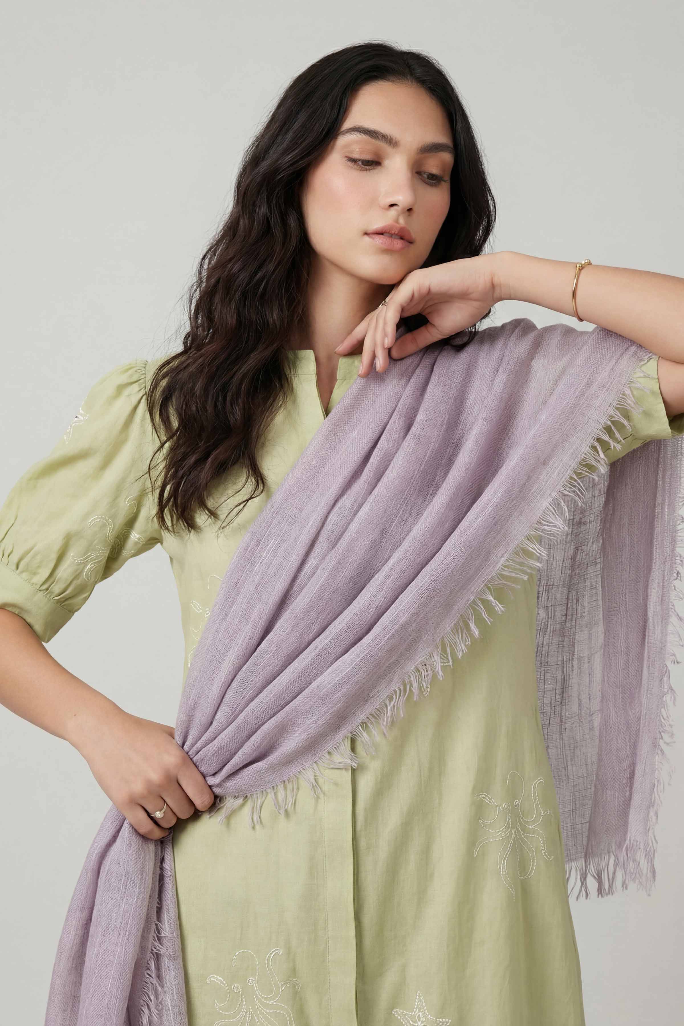 Purple Women Scarf-447522109