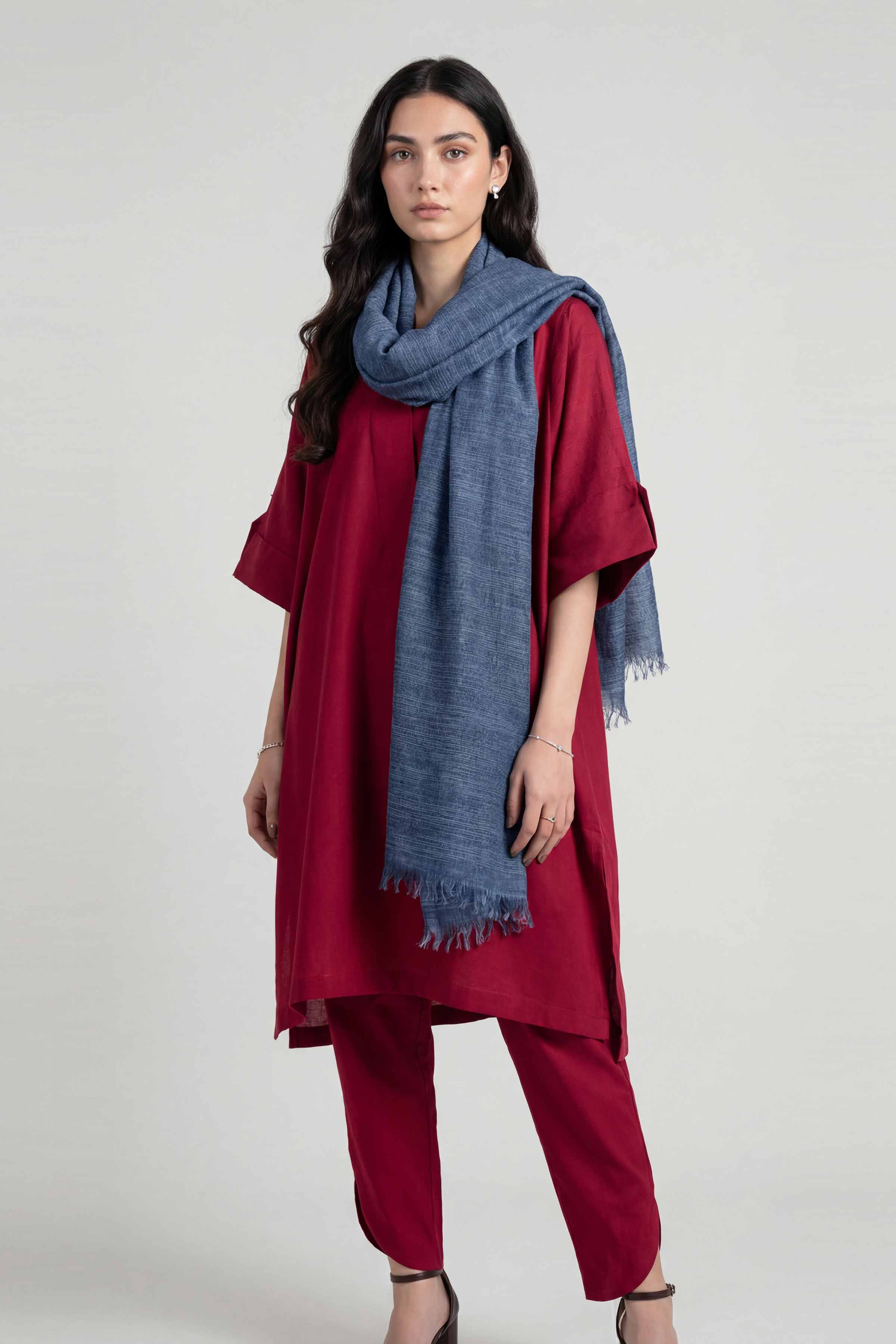 Blue Women Scarf-447732108