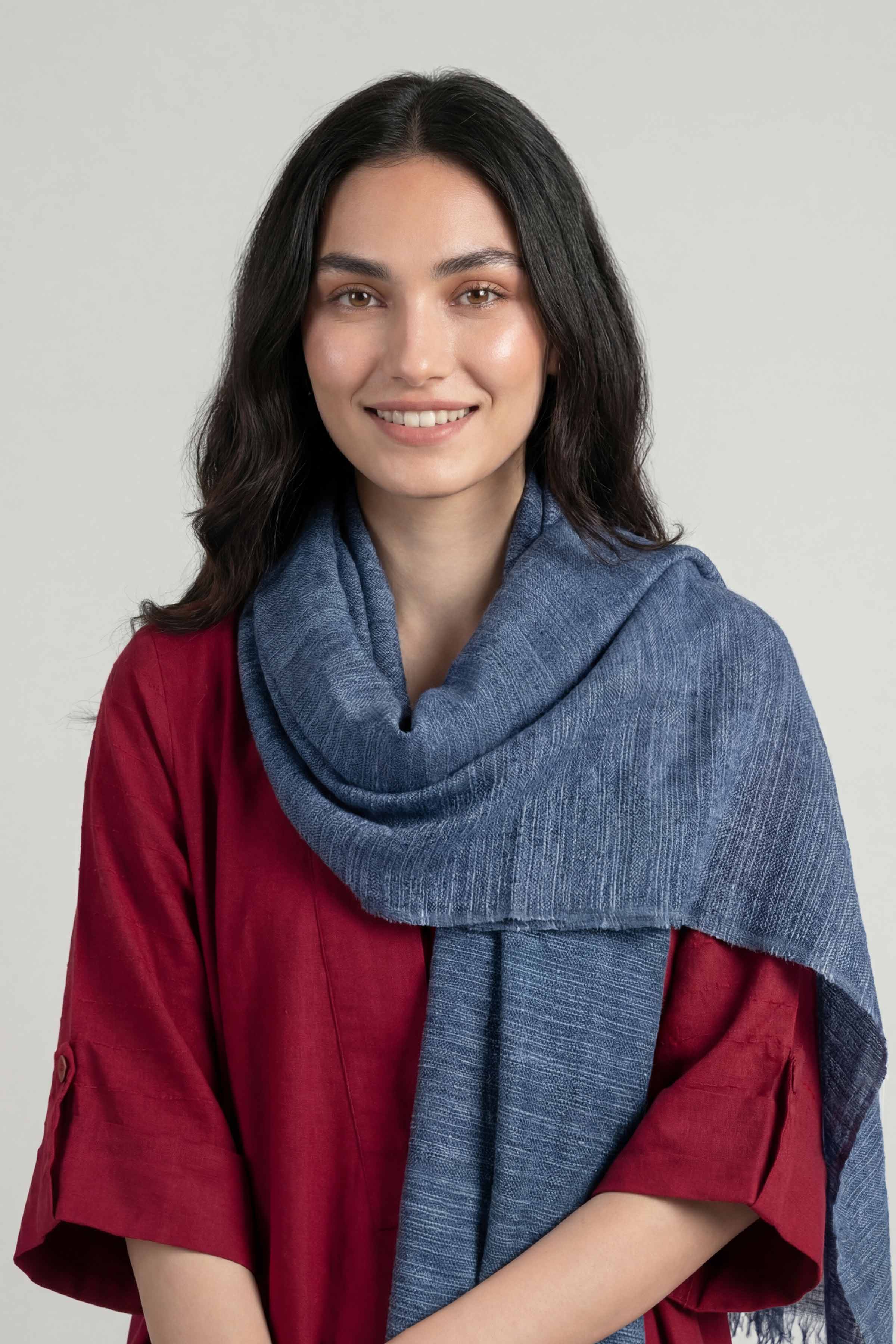 Blue Women Scarf-447732108
