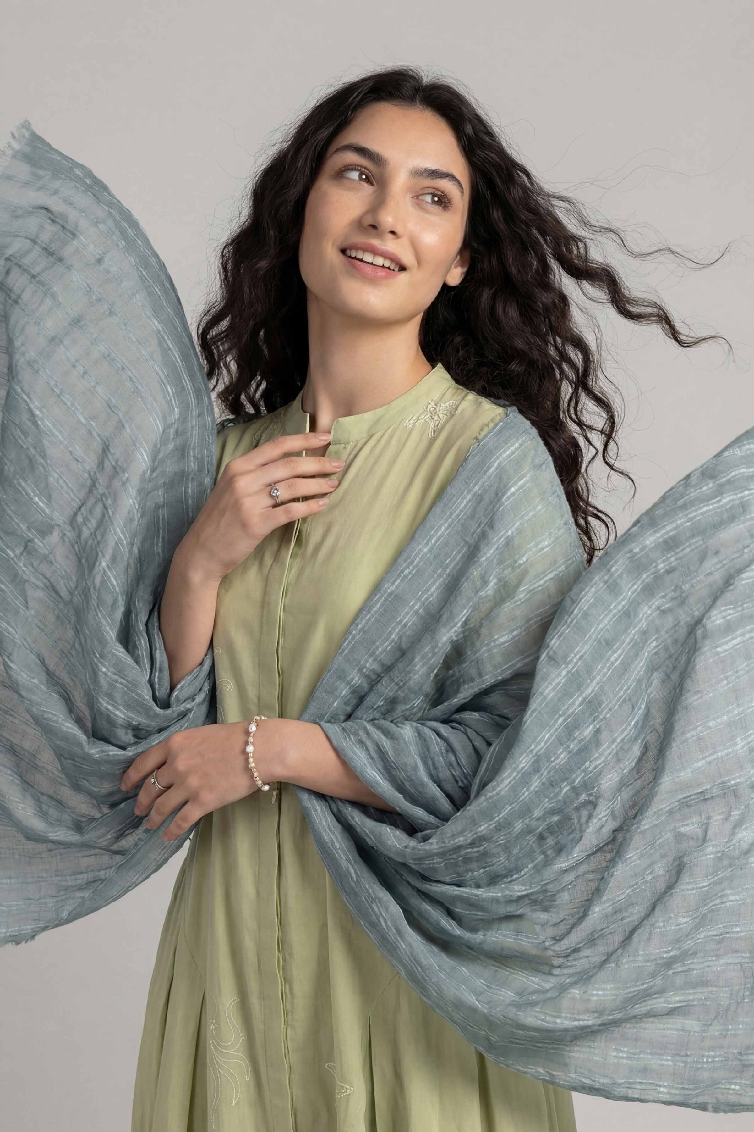 Blue Women Scarf-447742108